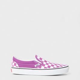 Vans Classic Slip-On Color Theory Checke Canvas Trainers Unisex Adults