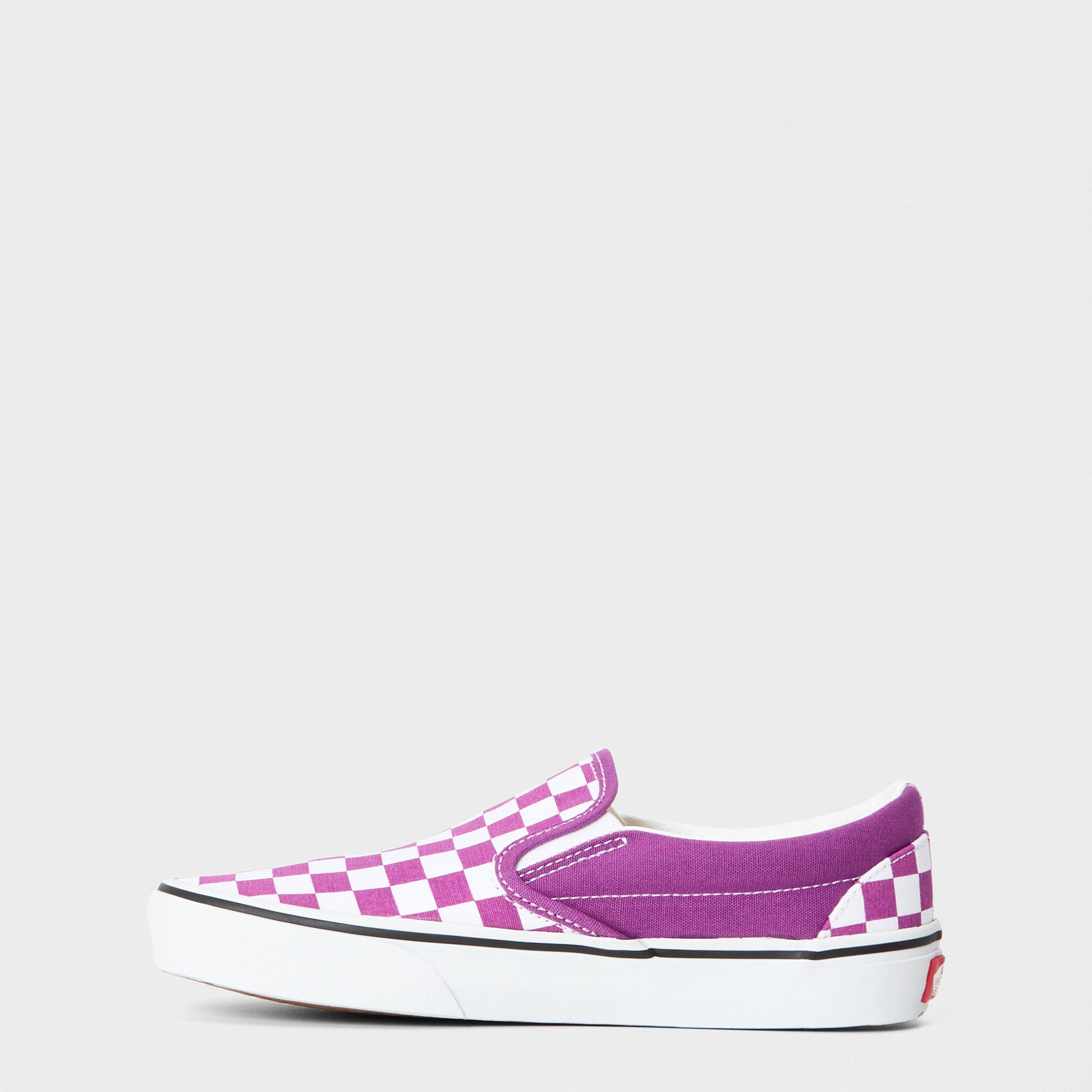 Willowherb - Vans - Adults Classic Color Theory Checked Canvas Slip-On Trainers - 2