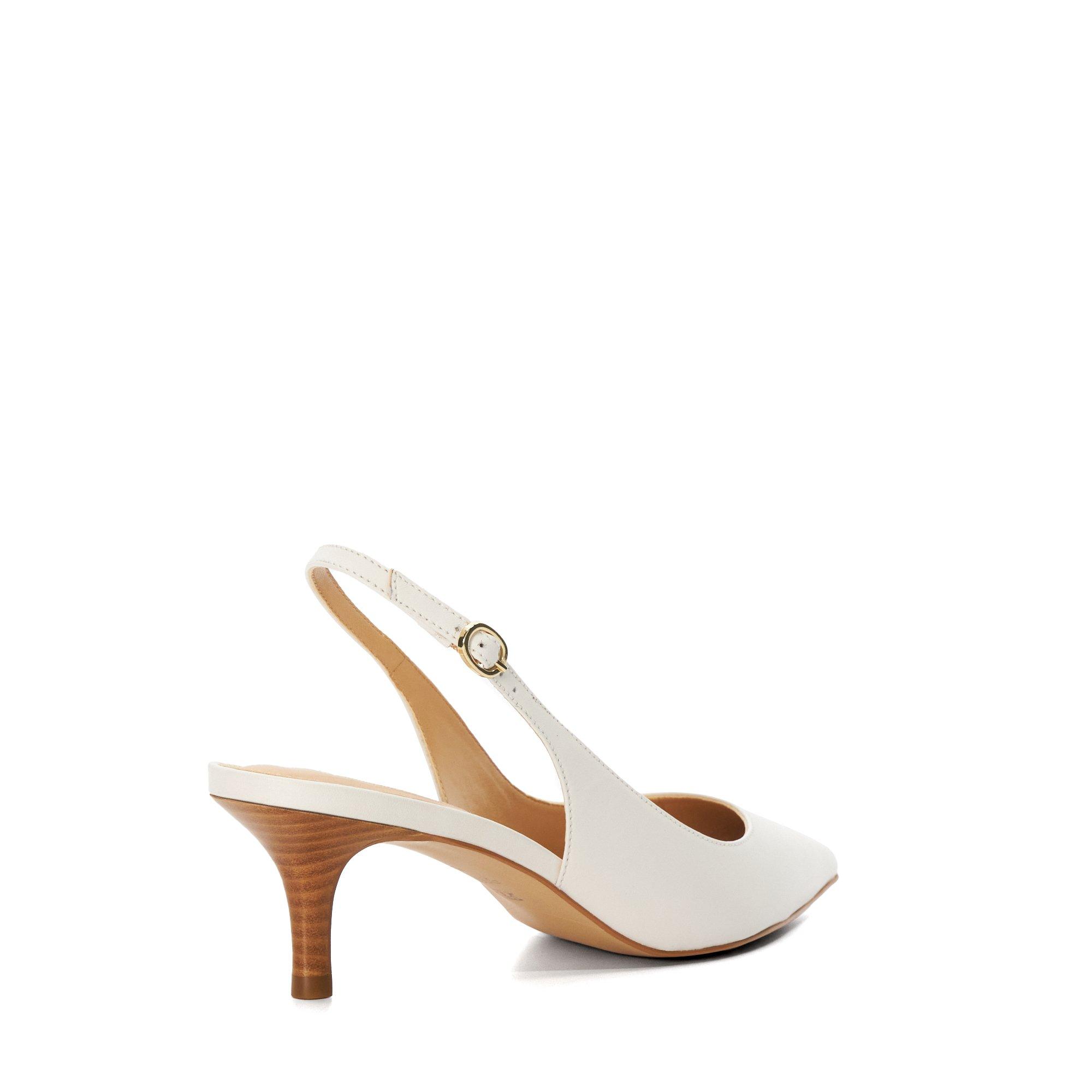 Bianco - Dune London - Celini Slingback Pumps - 2