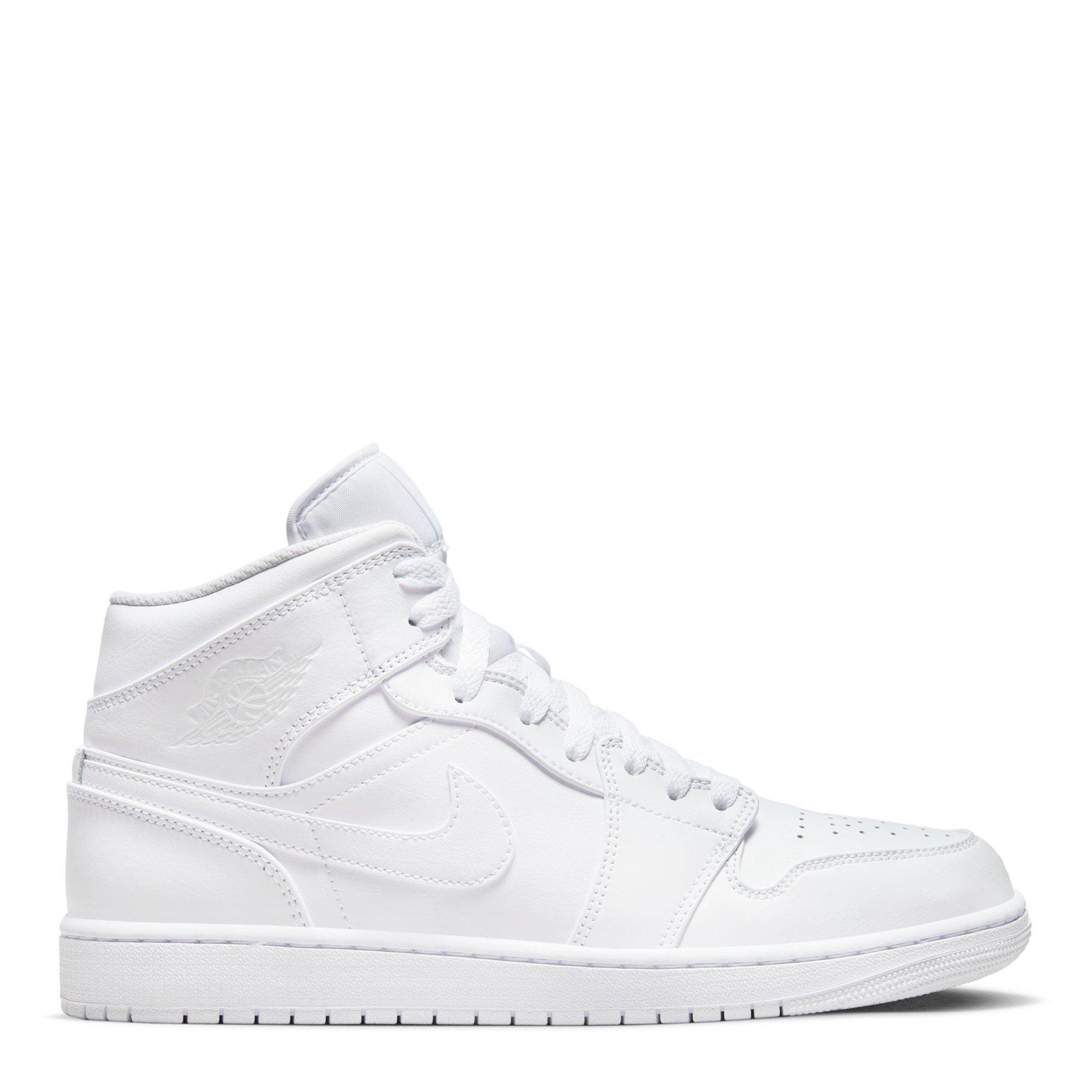 White/White - Air Jordan - Men's High-Top Trainers - 1
