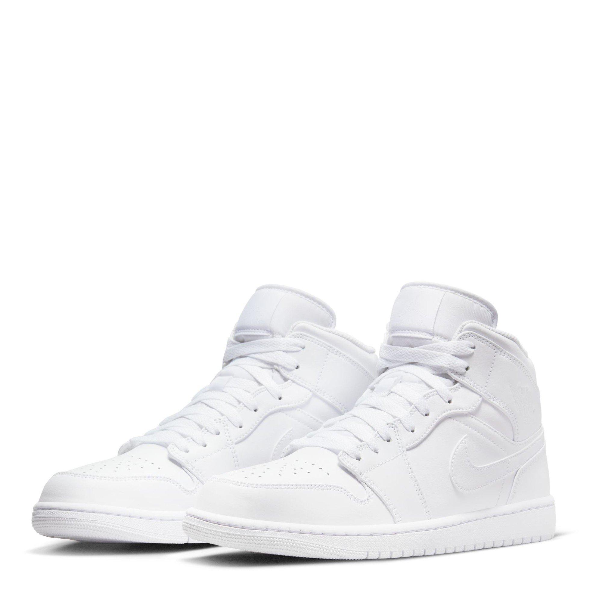 White/White - Air Jordan - Men's High-Top Trainers - 3