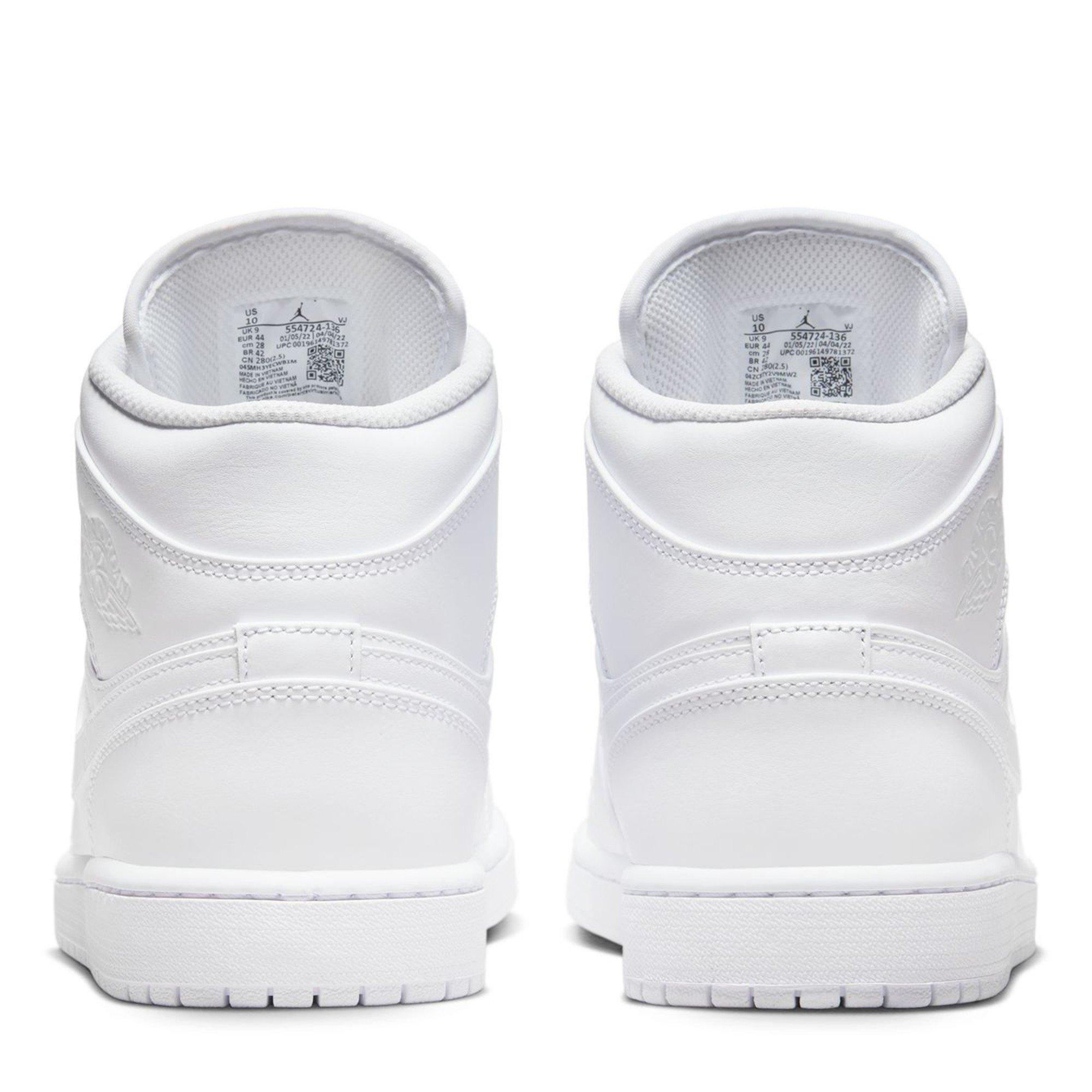 White/White - Air Jordan - Men's High-Top Trainers - 4