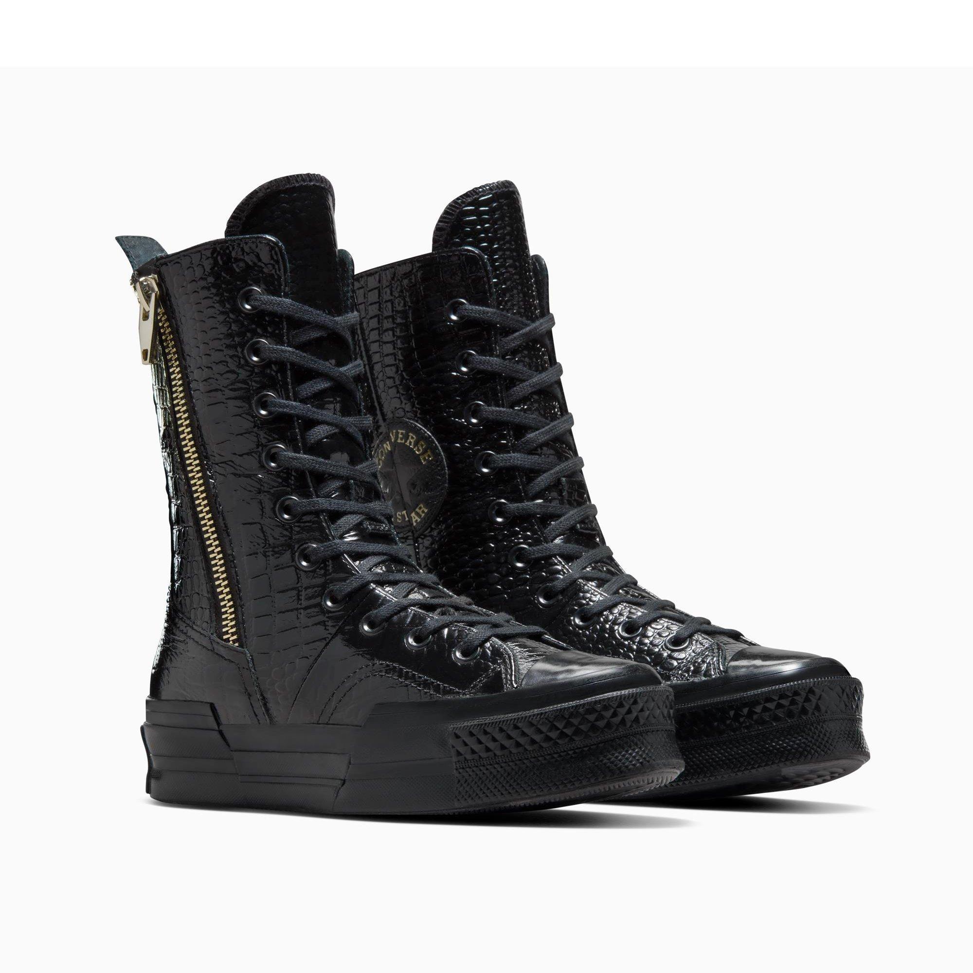 001-Black/Bla - Converse - Unisex Adults Chuck 70 Plus Xhi Leather High-Top Trainers - 3
