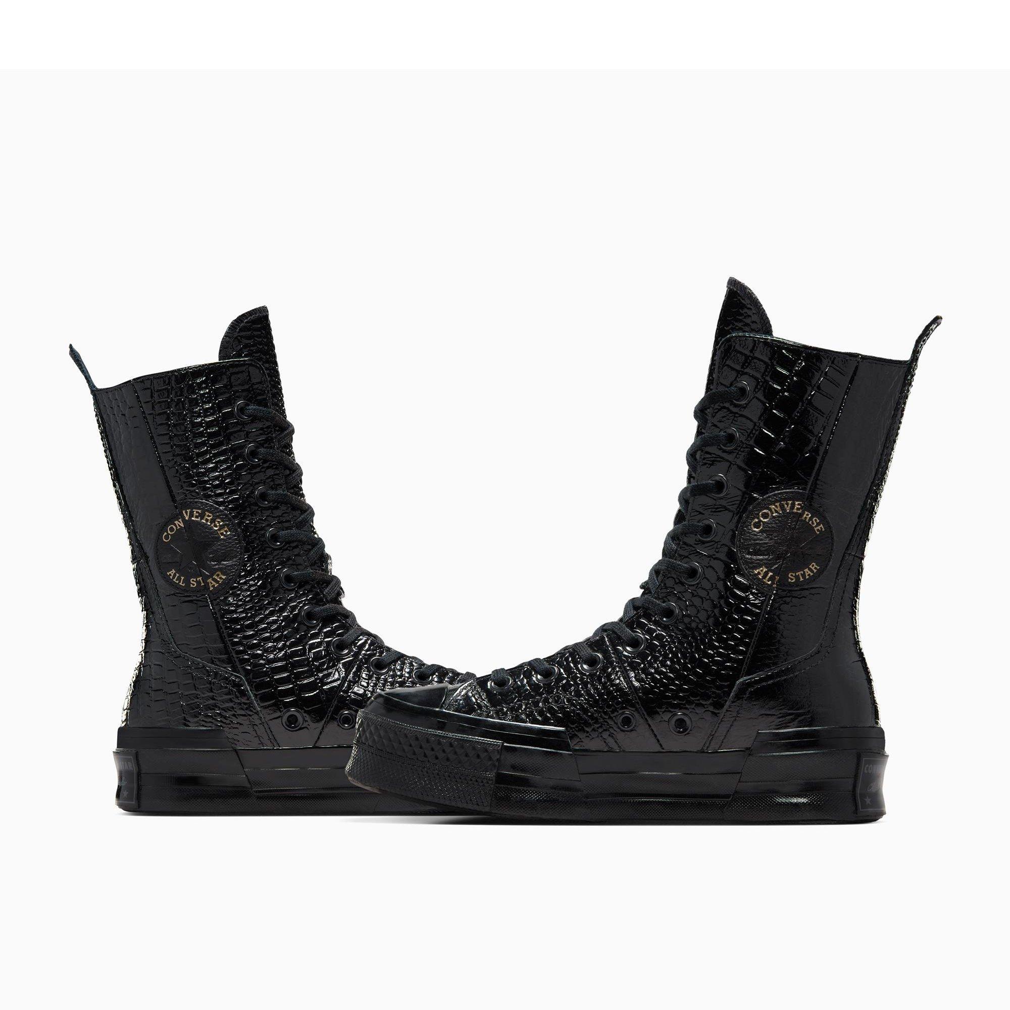 001-Black/Bla - Converse - Unisex Adults Chuck 70 Plus Xhi Leather High-Top Trainers - 5