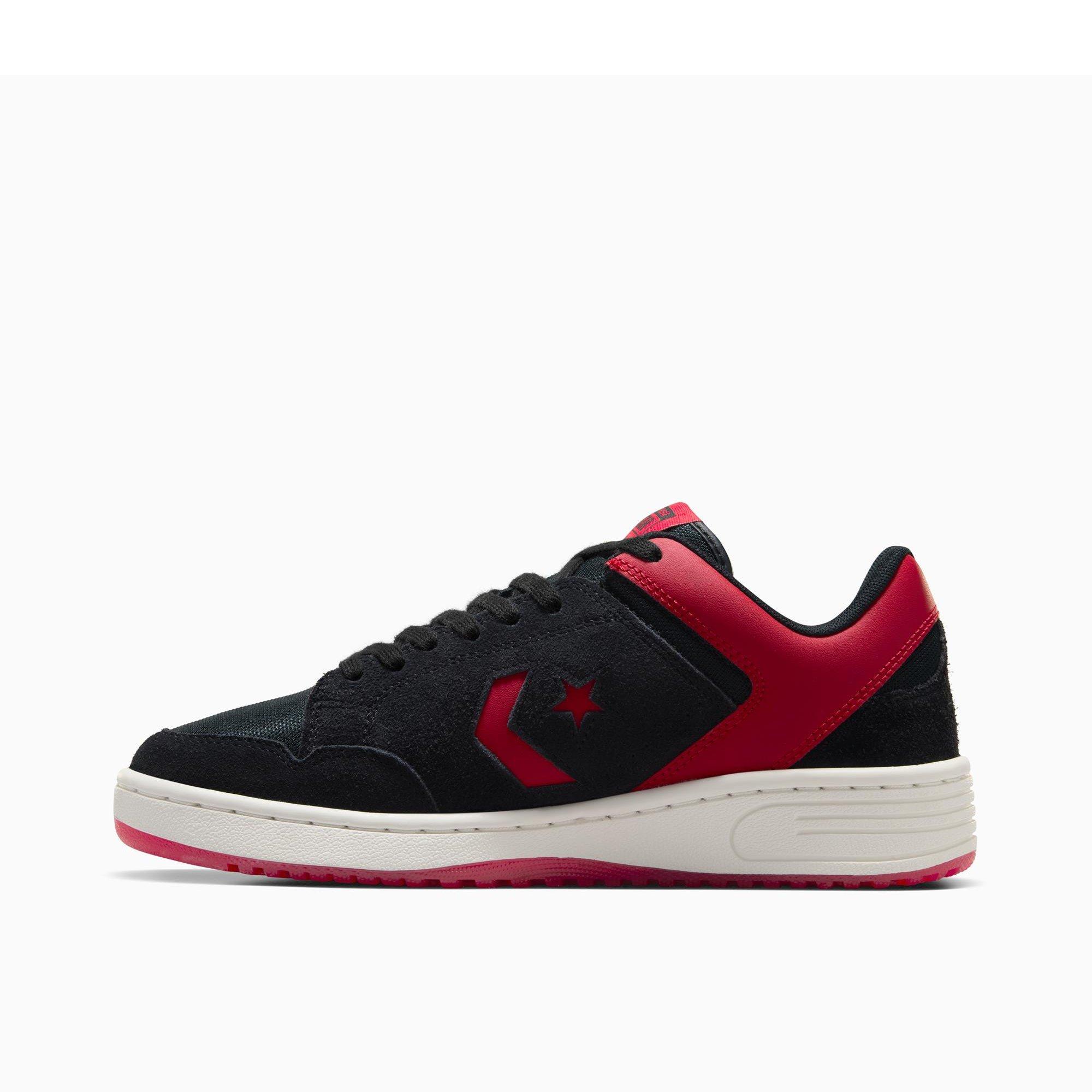 001-Black/Red - Converse - Unisex Weapon Suede High-Top Trainers - 2