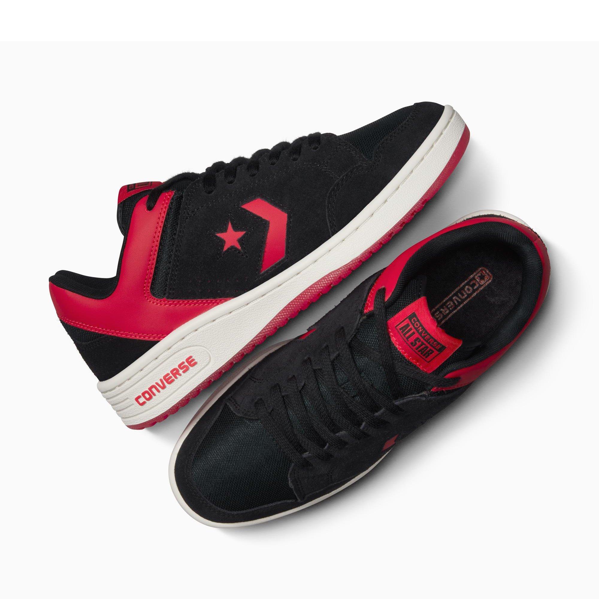 001-Black/Red - Converse - Unisex Weapon Suede High-Top Trainers - 3