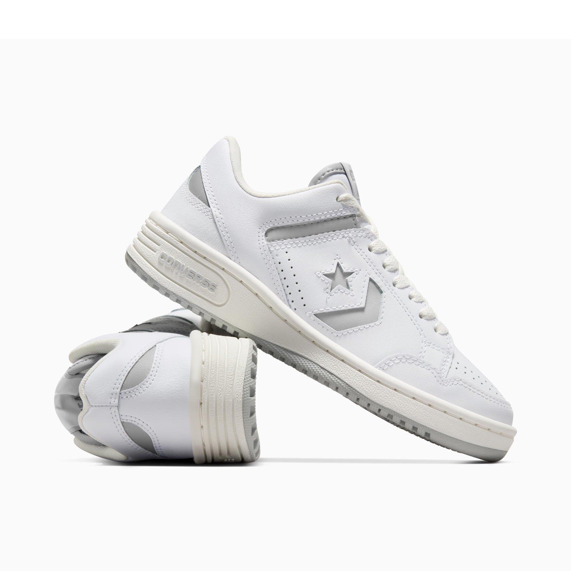 119-White/Gre - Converse - Unisex Adults Weapon Leather High-Top Trainers - 3