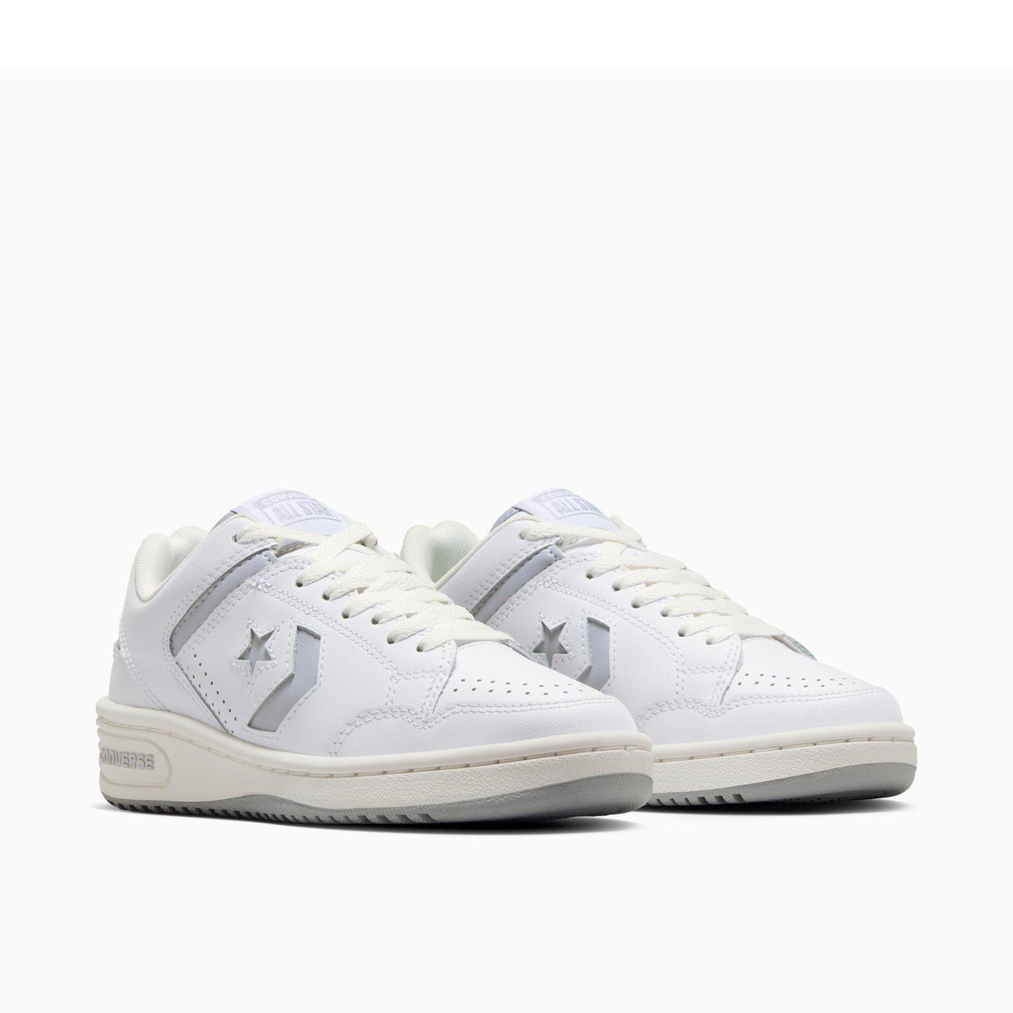 119-White/Gre - Converse - Unisex Adults Weapon Leather High-Top Trainers - 4