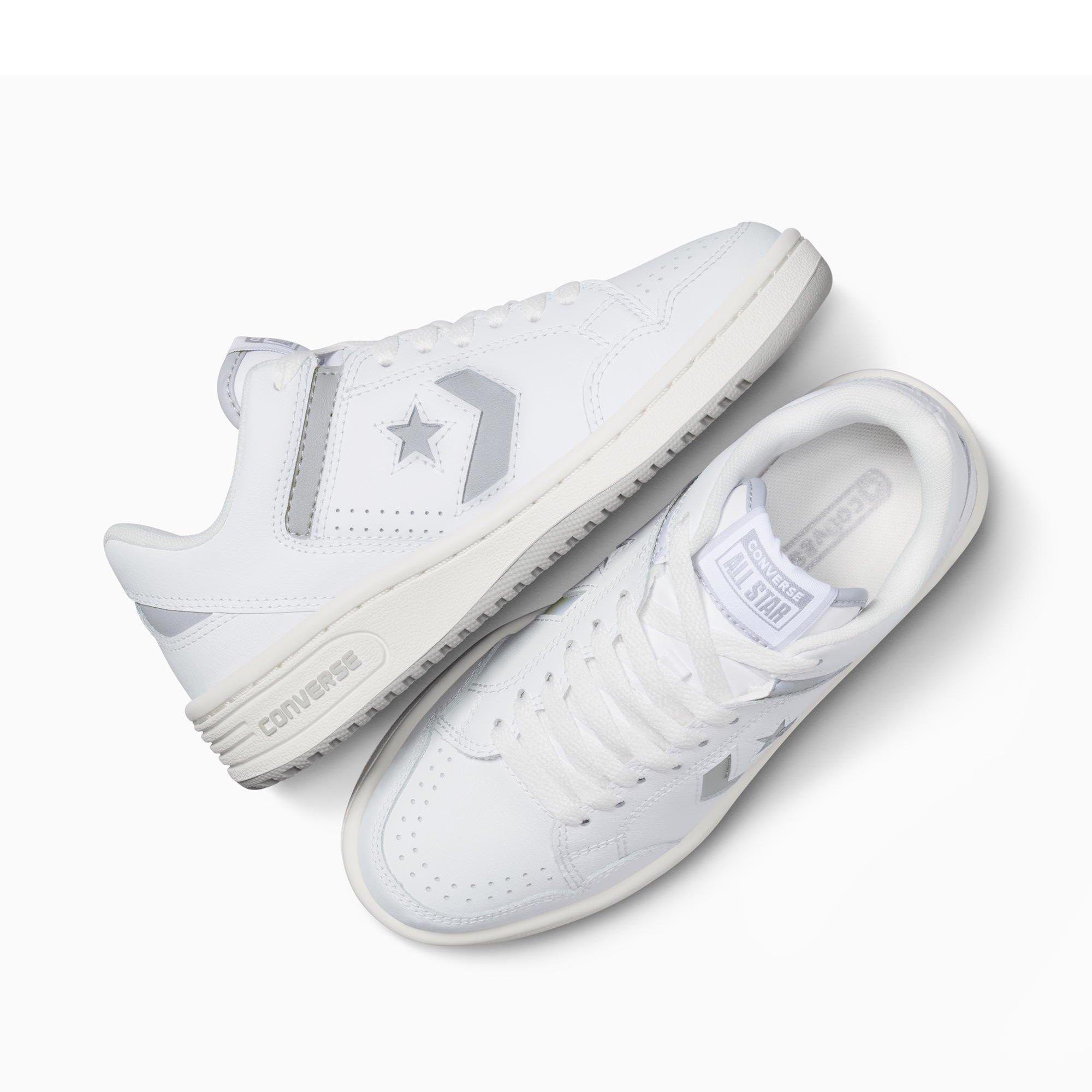 119-White/Gre - Converse - Unisex Adults Weapon Leather High-Top Trainers - 5