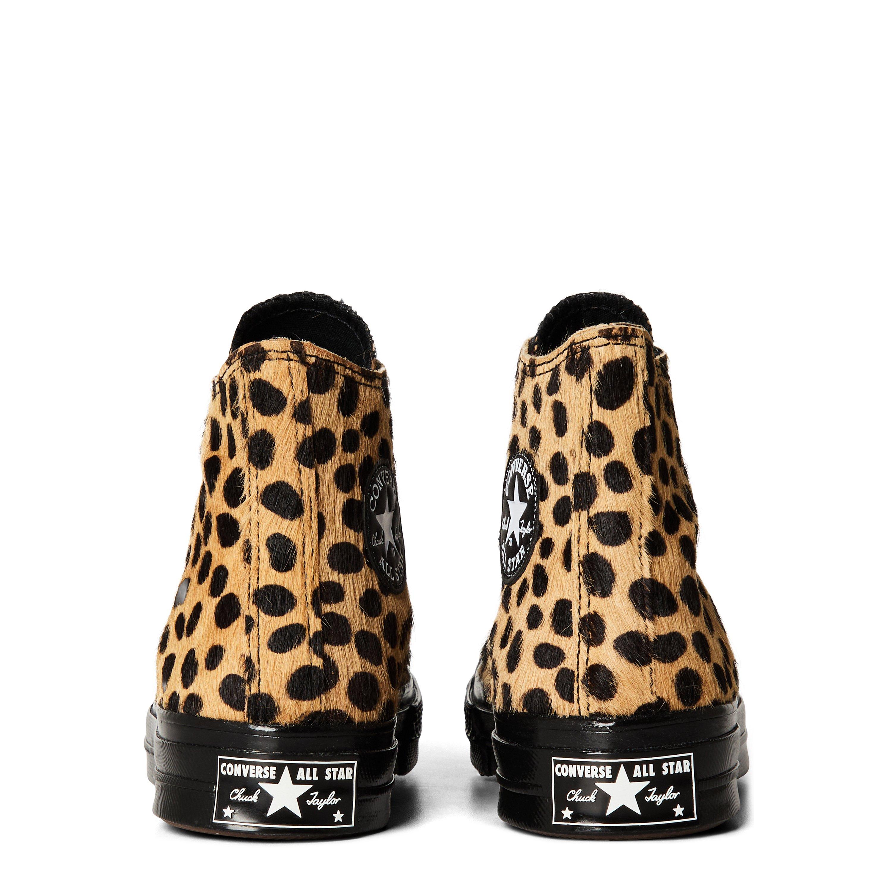 704-Gold/Blac - Converse - Unisex Adults Chuck 70 Pony Hair High-Top Trainers - 5