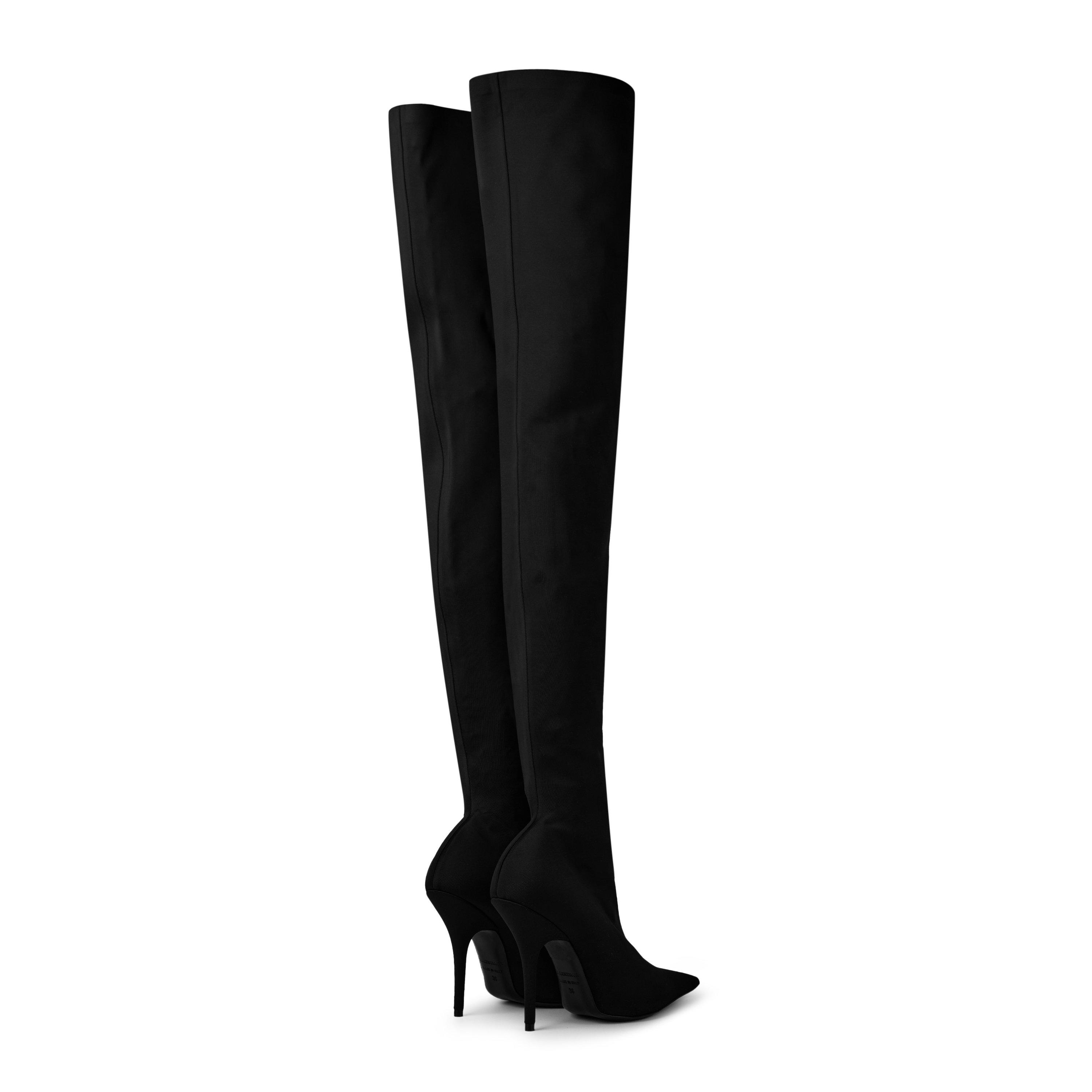 Black - Balenciaga - Knife Over The Knee Boots - 5