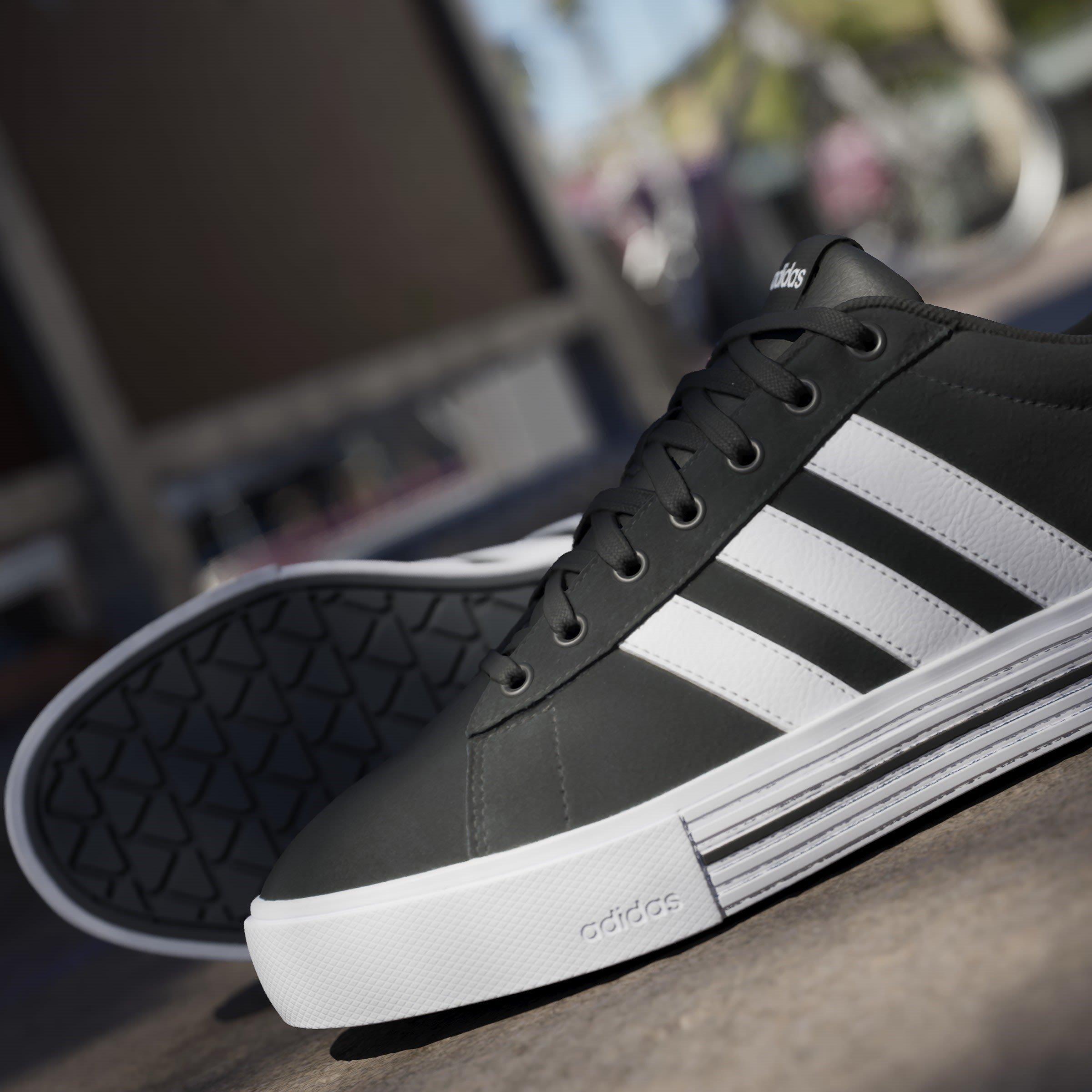 Black/Wht/Wht - adidas - Daily 4.0 Shoes Adults - 16