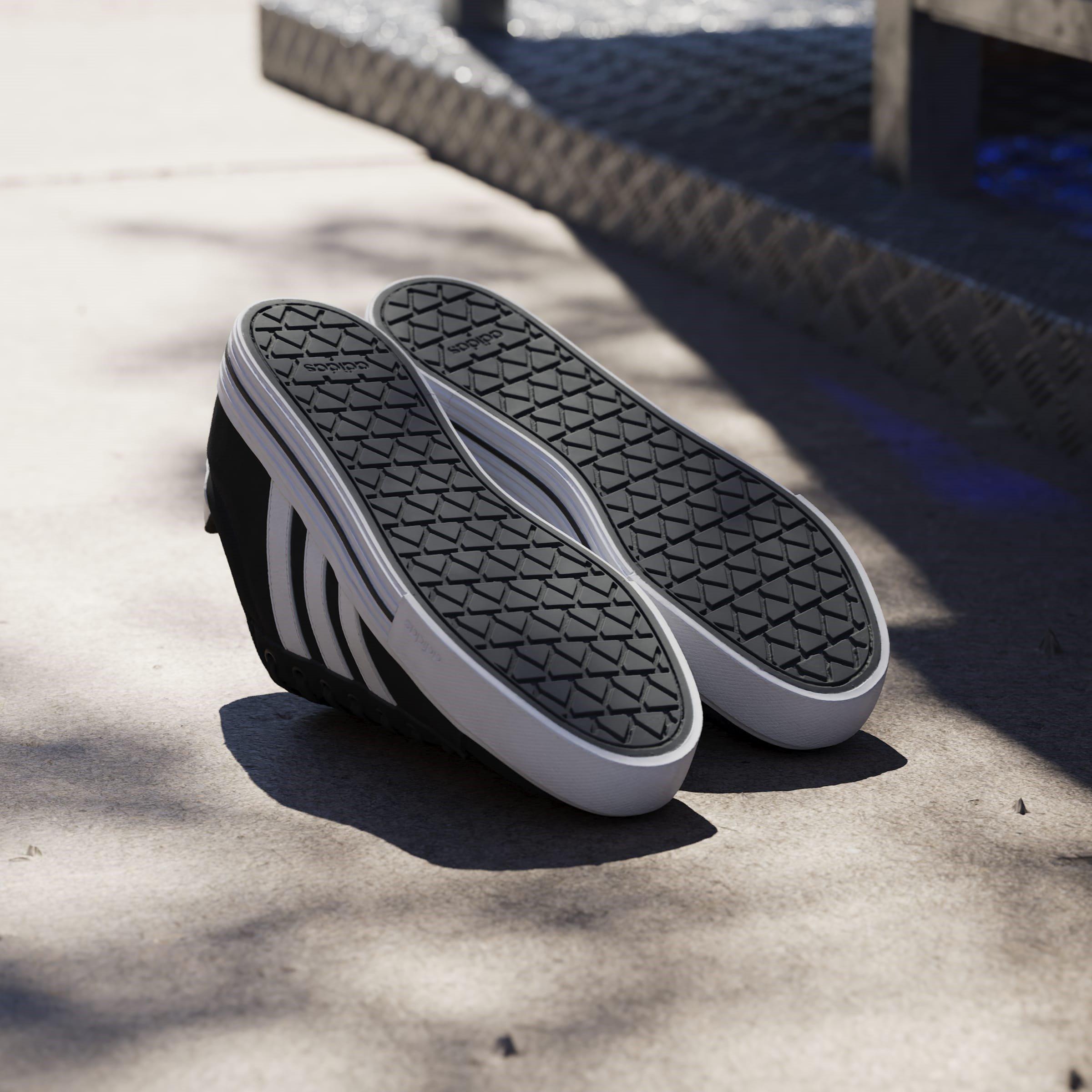 Black/Wht/Wht - adidas - Daily 4.0 Shoes Adults - 10