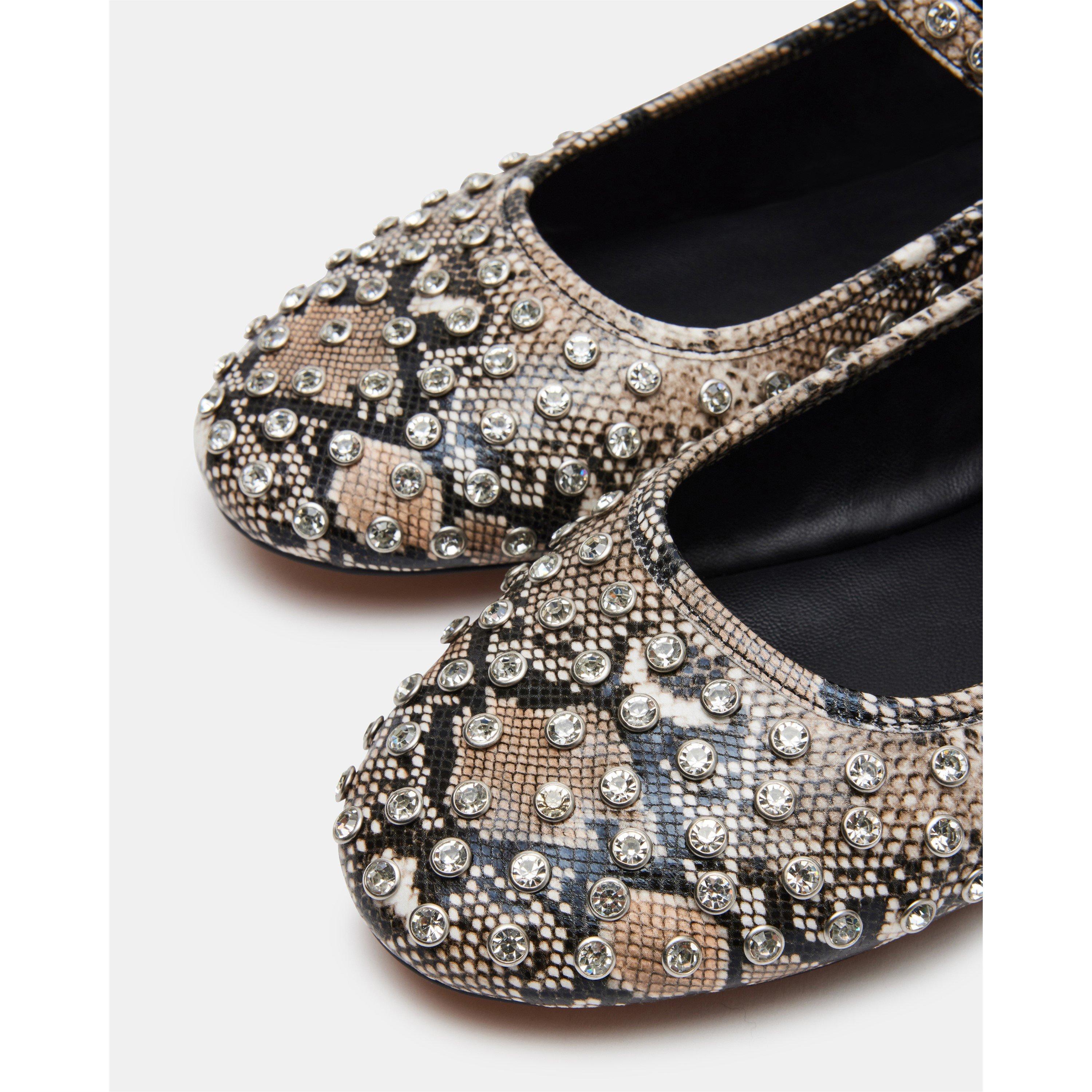 Natural Snake - Steve Madden - Vinetta-R Rhinestone Sandal - 5