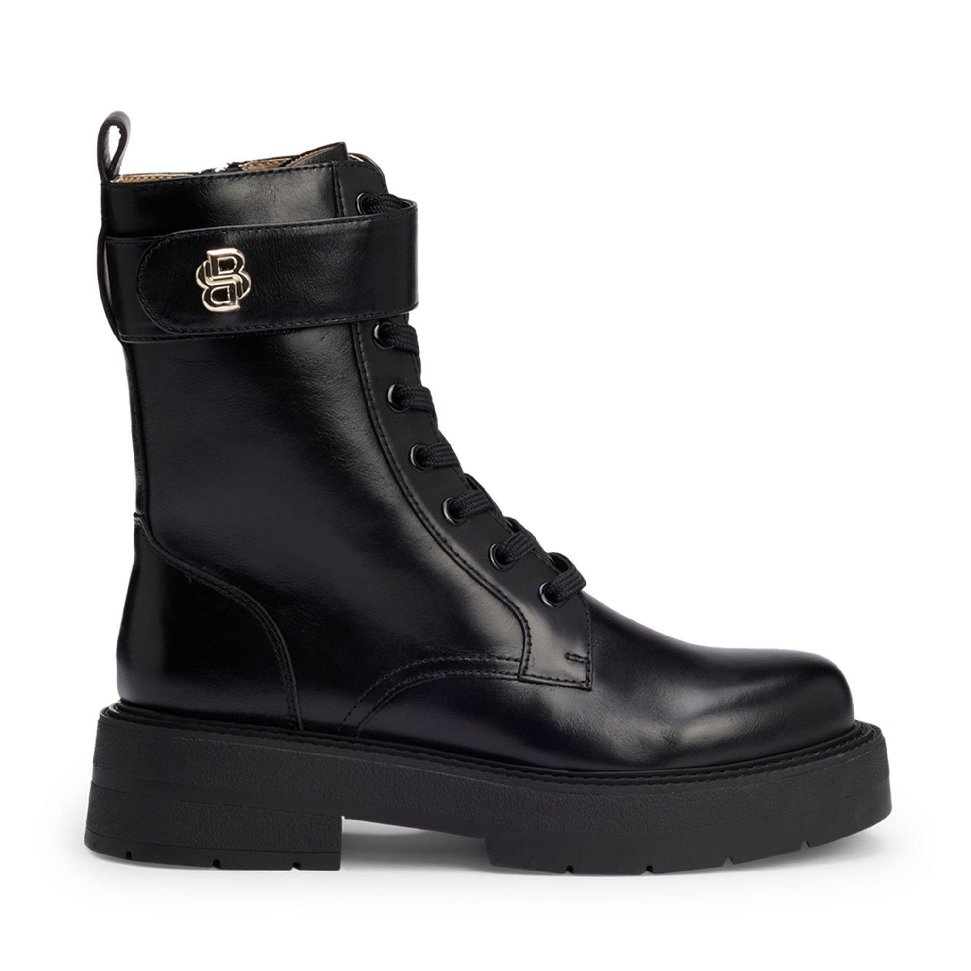 Black - Boss - Women's Rebby Biker Style Boots - 1