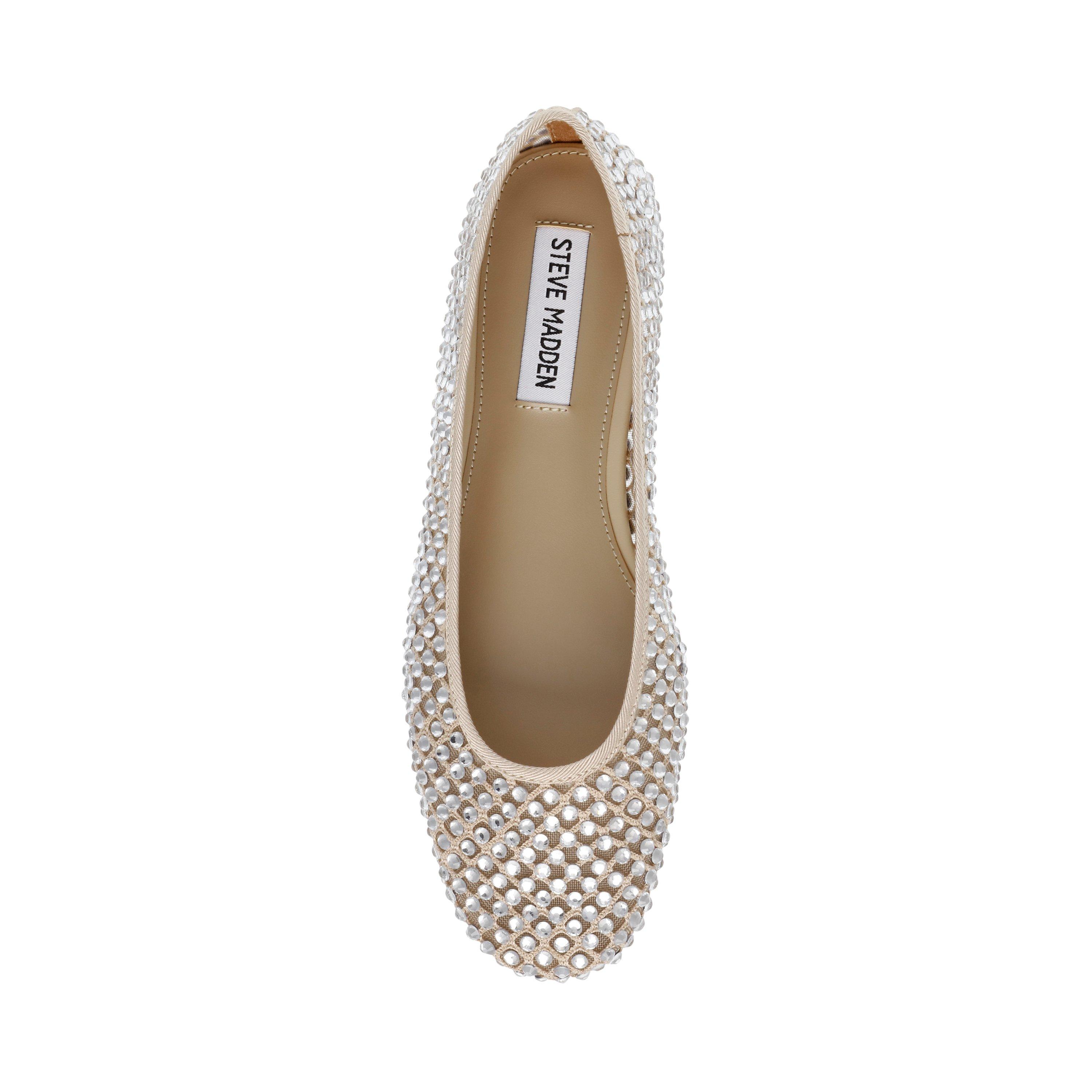 Steve madden sparkly flats on sale