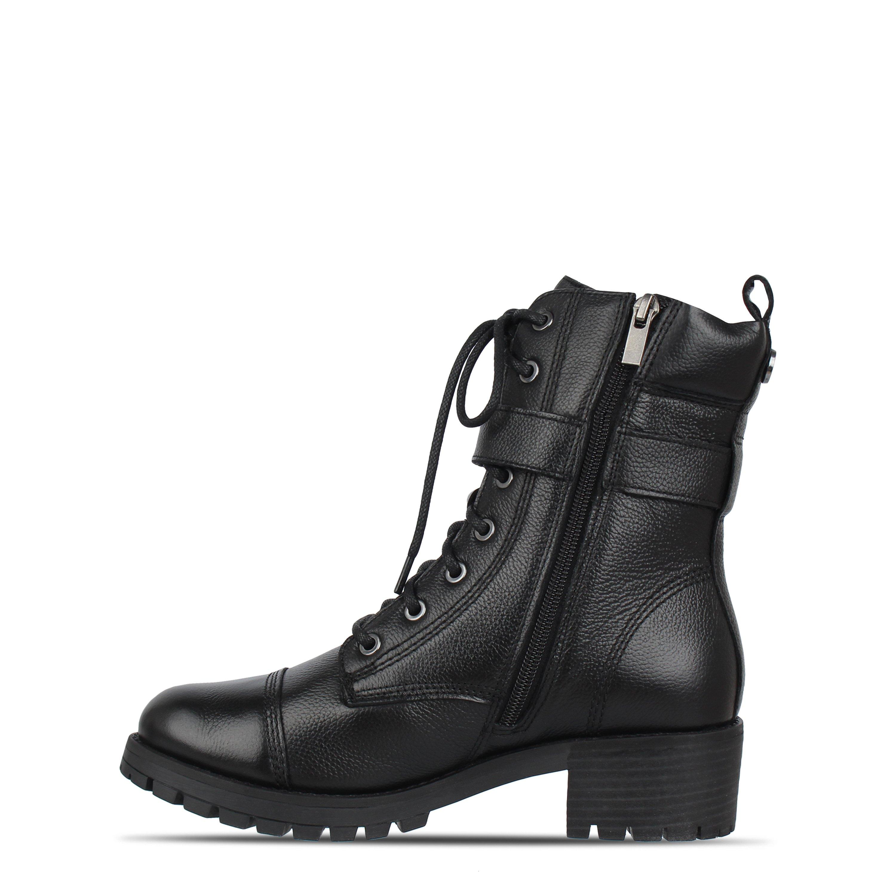 Nero - Biba - Women's Lace-Up Biker Boots - 2