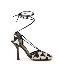 Bottega Veneta Crochet Triangle Tie Sandals