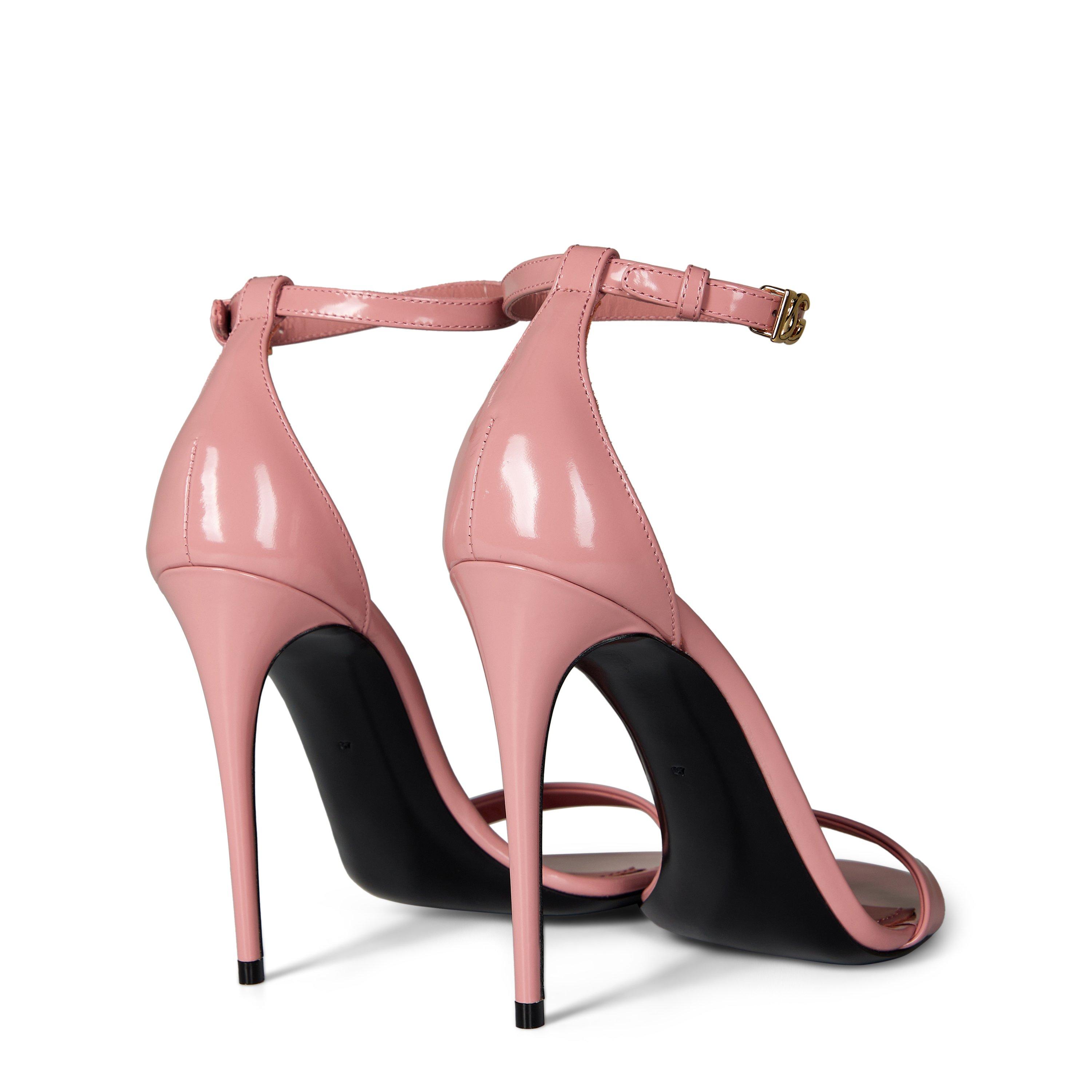 Pink - Dolce and Gabbana - Leather Strappy Sandals - 5