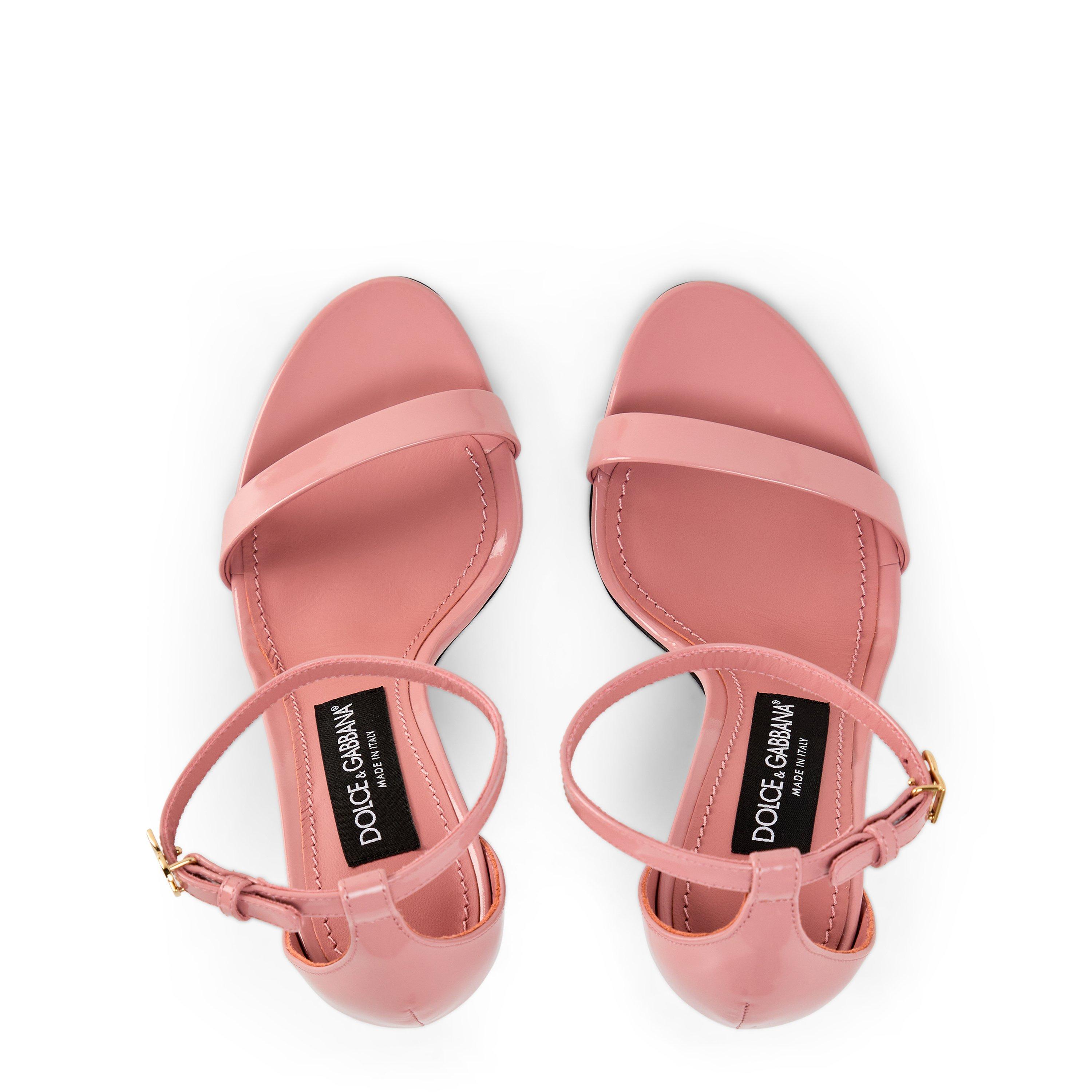 Pink - Dolce and Gabbana - Leather Strappy Sandals - 6