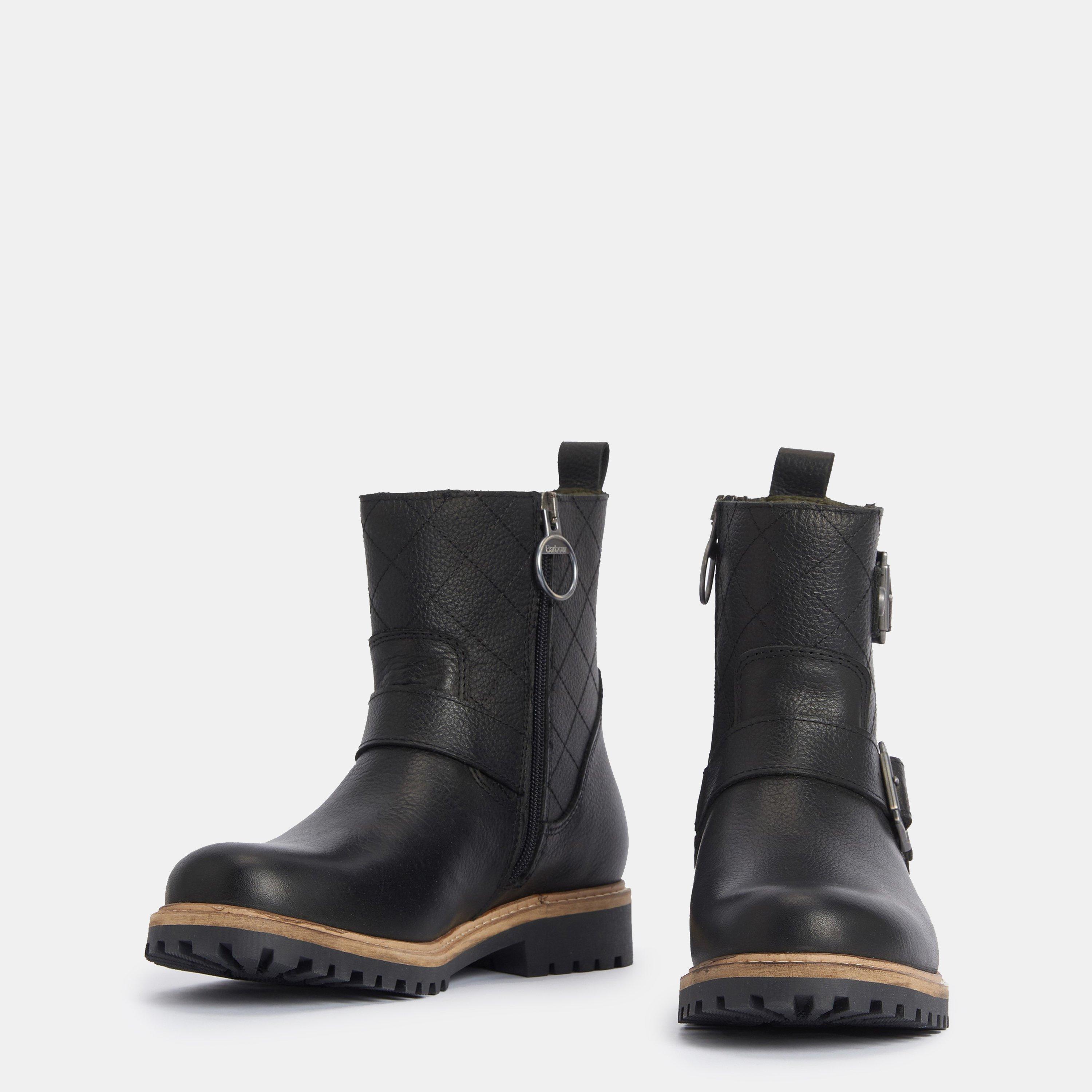 Black - Barbour - Bramble Double Buckle Boots - 3