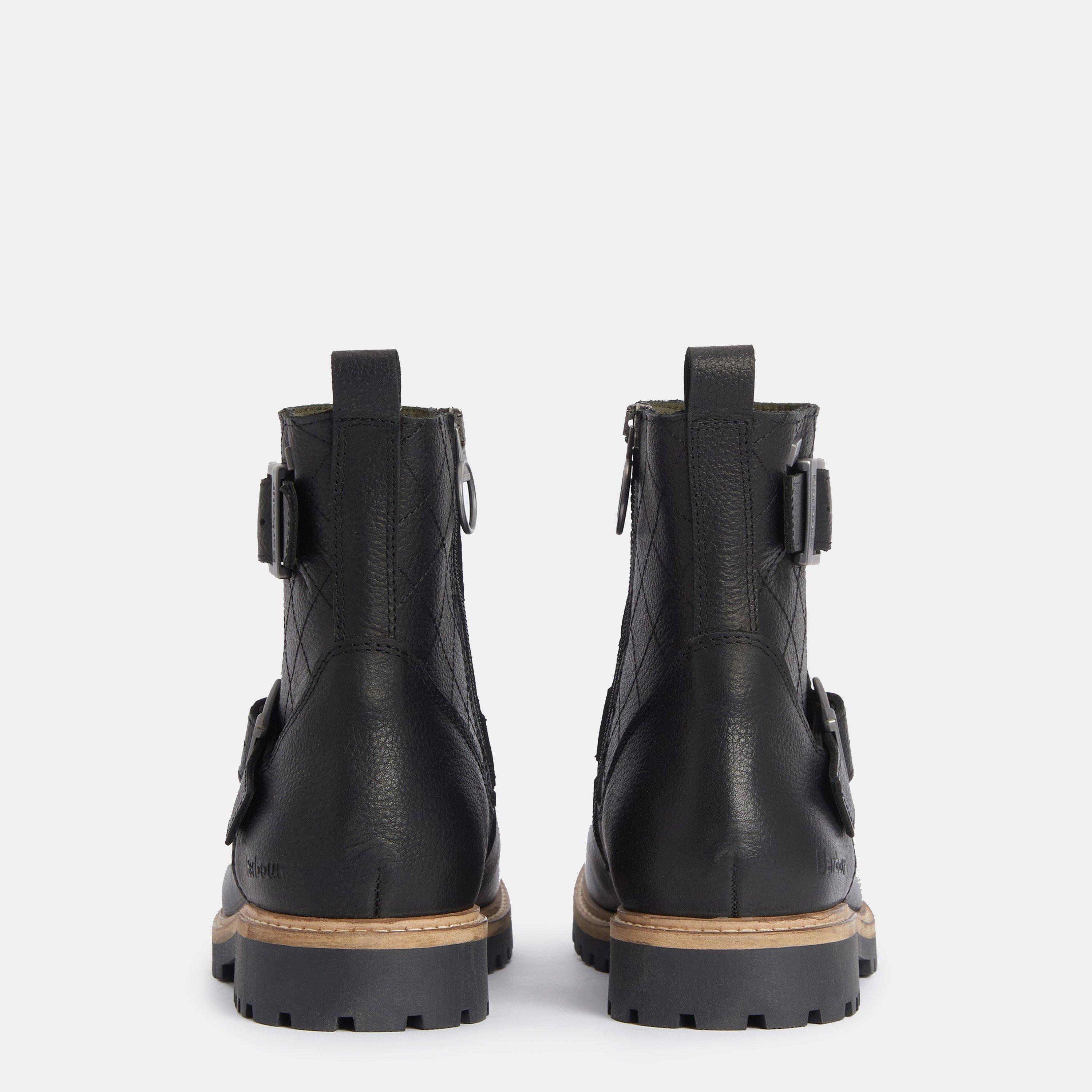 Black - Barbour - Bramble Double Buckle Boots - 4