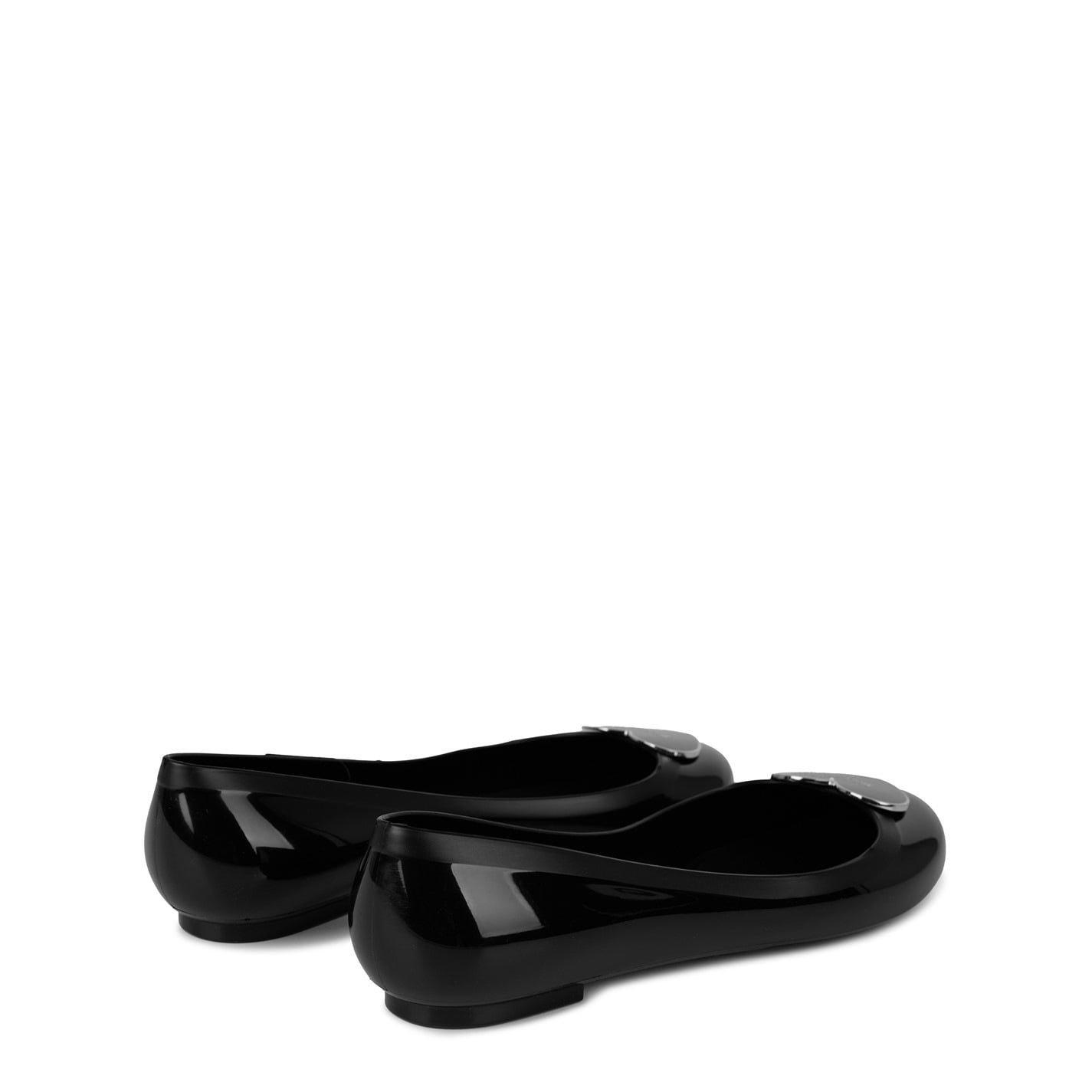 Black/Silver - Love Moschino - Jelly Ballet Pumps - 5