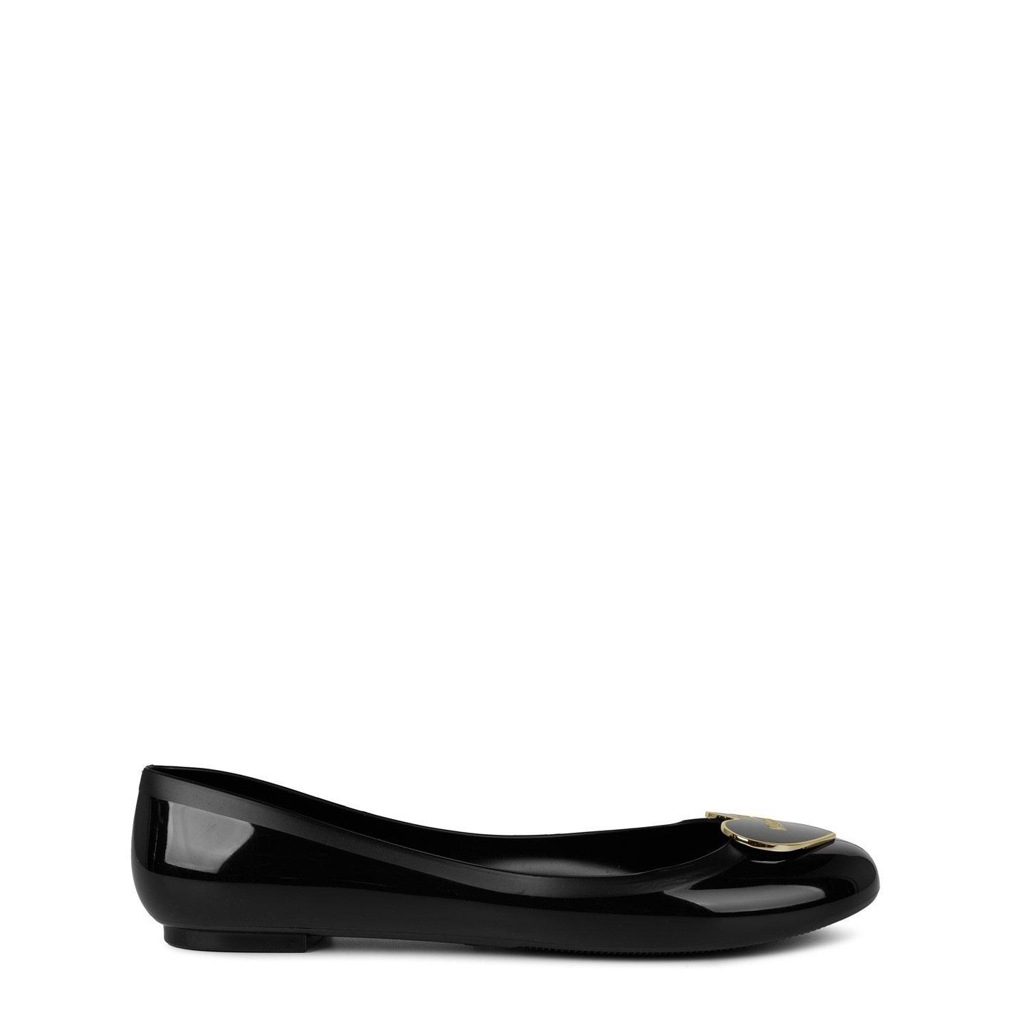 Black/Gold - Love Moschino - Jelly Ballet Pumps - 1