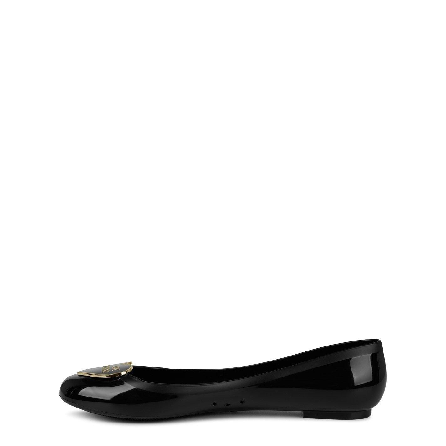 Black/Gold - Love Moschino - Jelly Ballet Pumps - 3