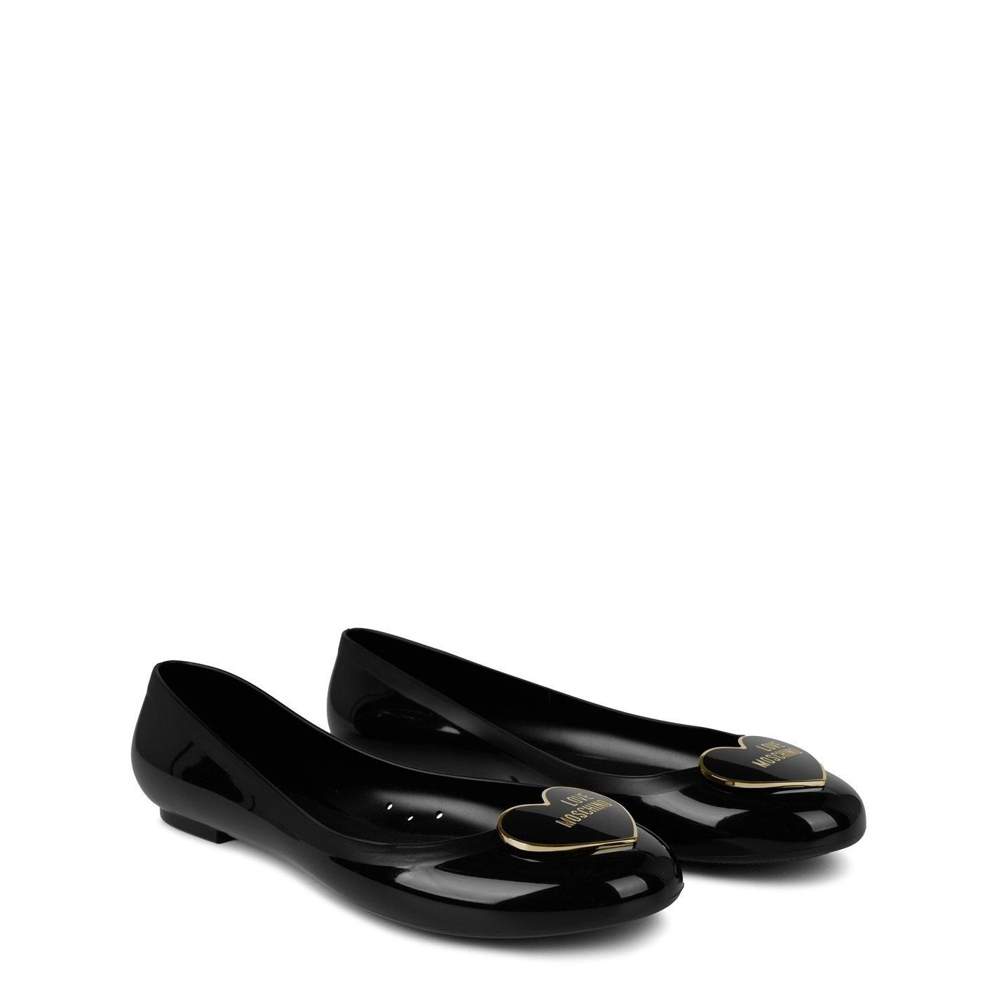 Black/Gold - Love Moschino - Jelly Ballet Pumps - 5