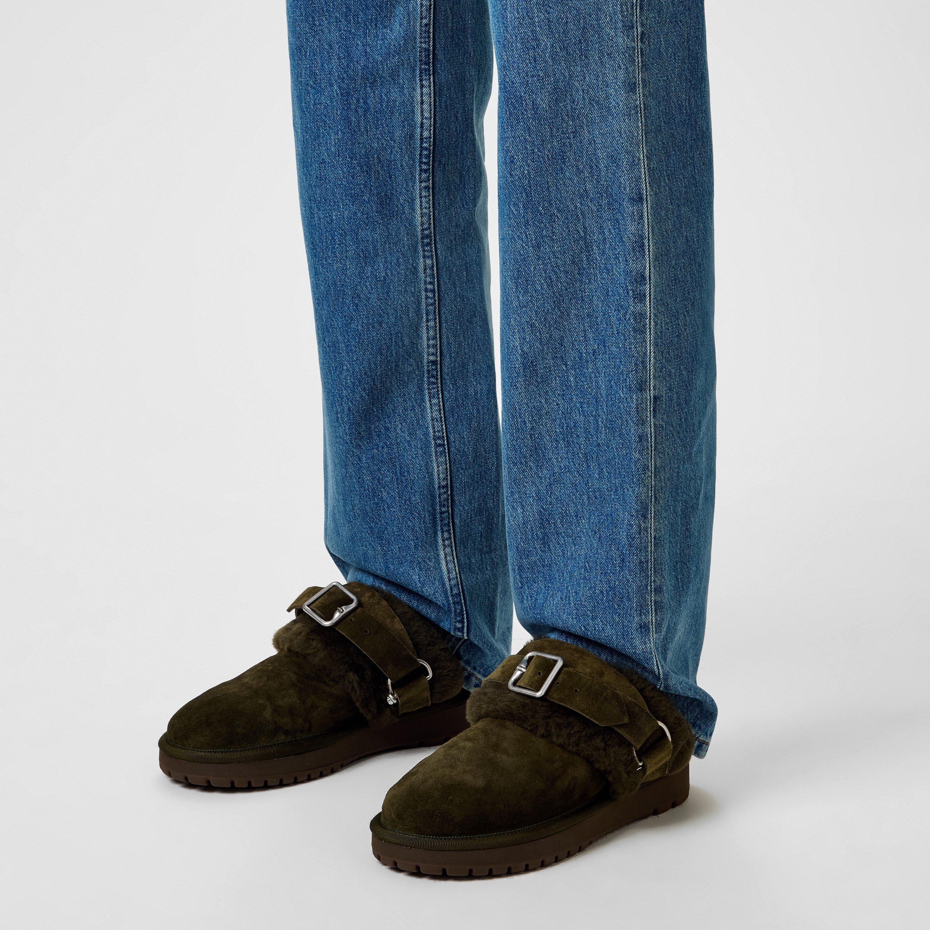 Loch - Burberry - Suede And Shearling Chubby Mules - 2