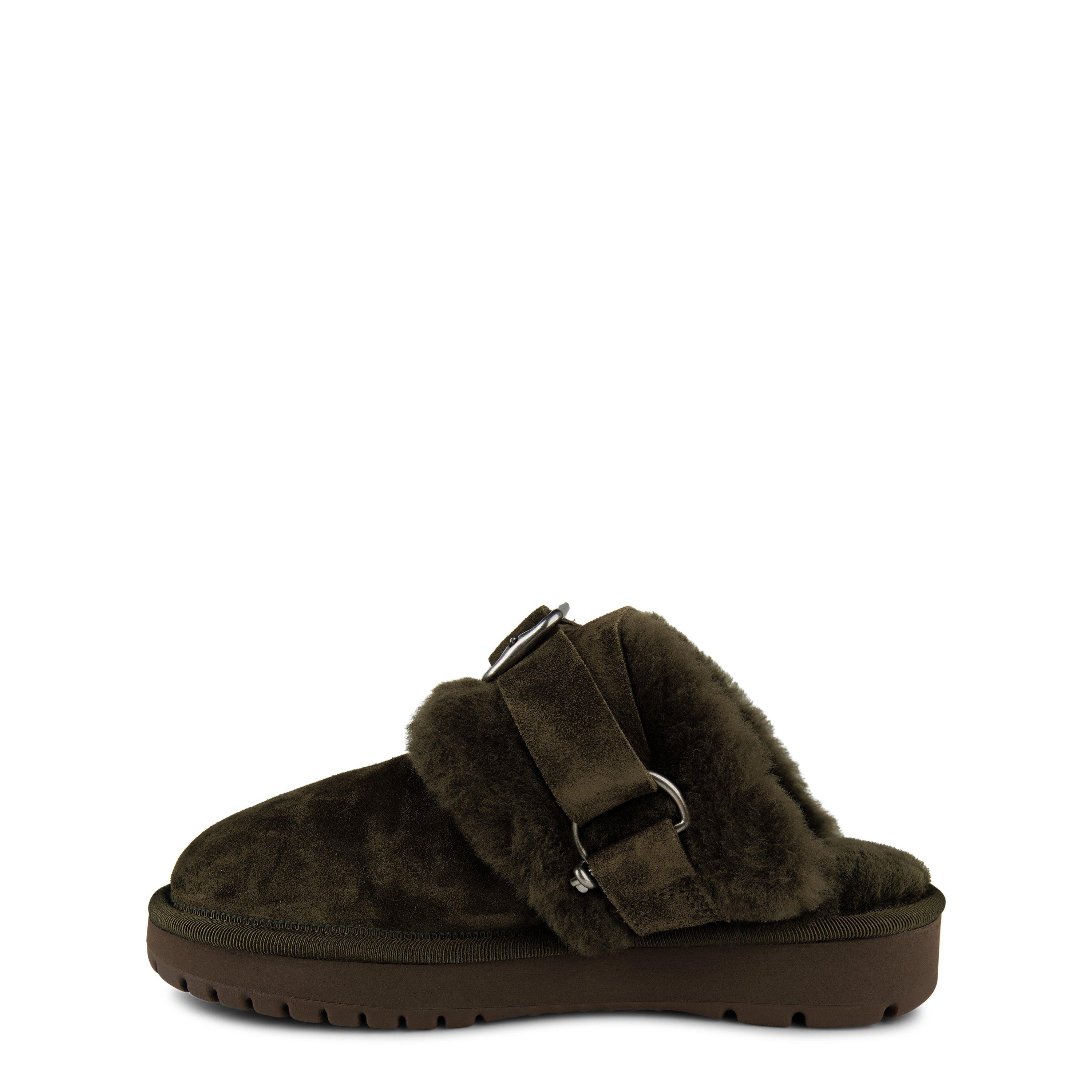 Loch - Burberry - Suede And Shearling Chubby Mules - 3