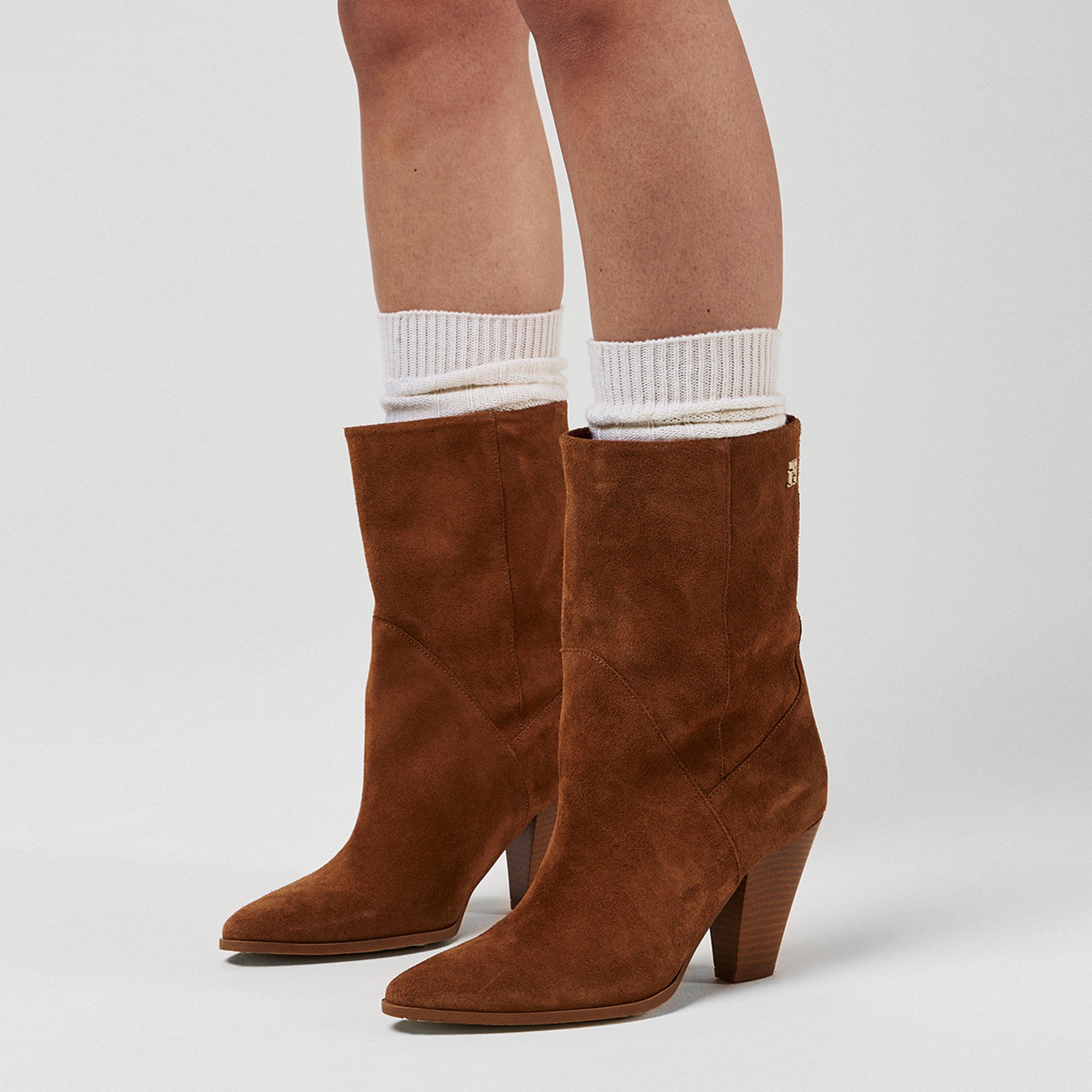 Driftwood Brown - Tommy Hilfiger - Mid-height Cowboy boots - 2