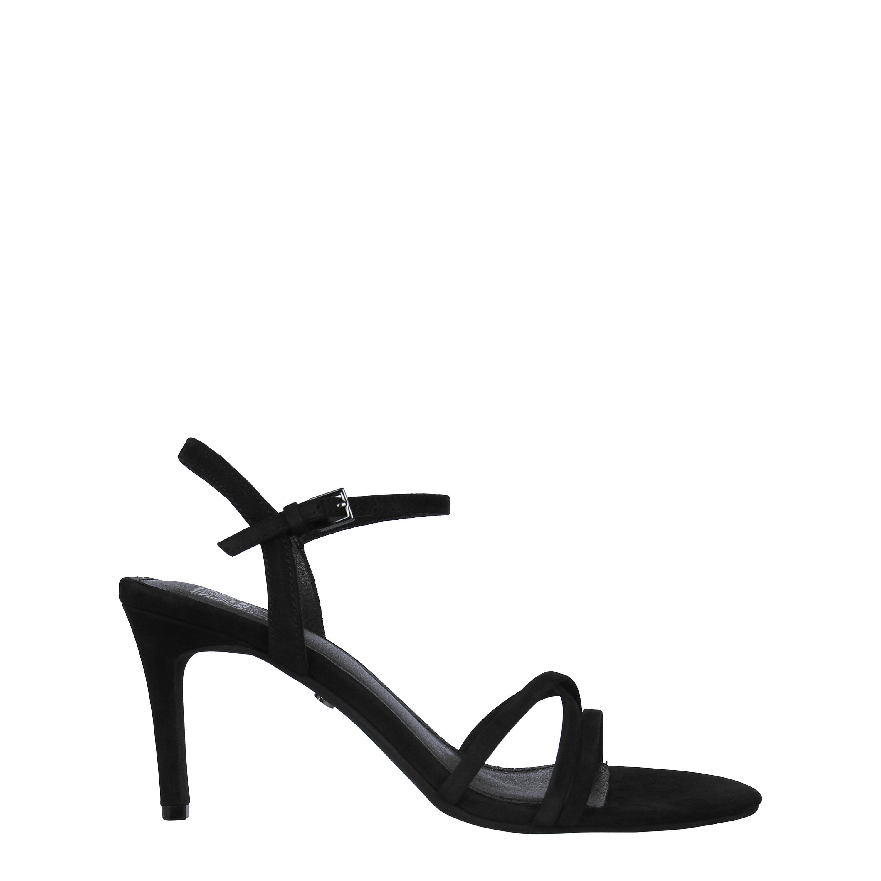 Black Leather - Biba - Women's Gigi Heeled Sandals - 1