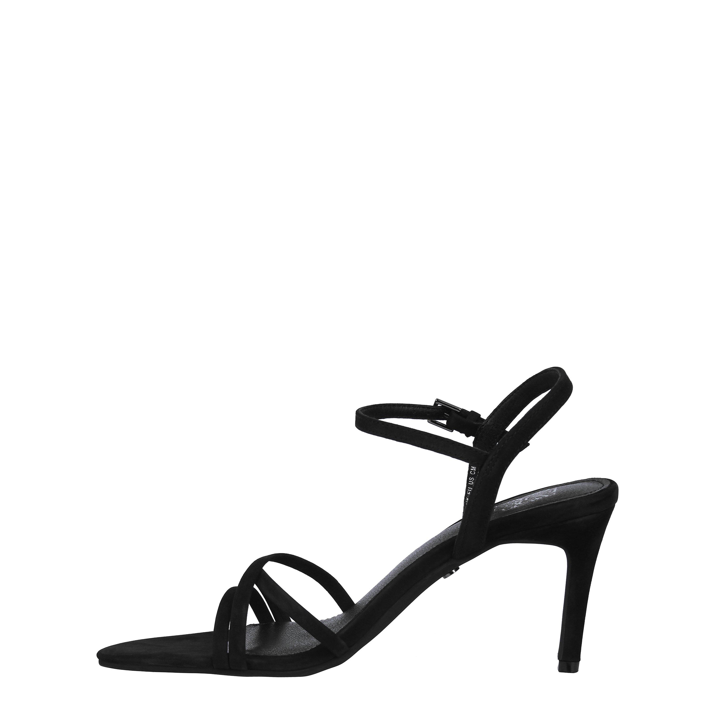 Black Leather - Biba - Women's Gigi Heeled Sandals - 4