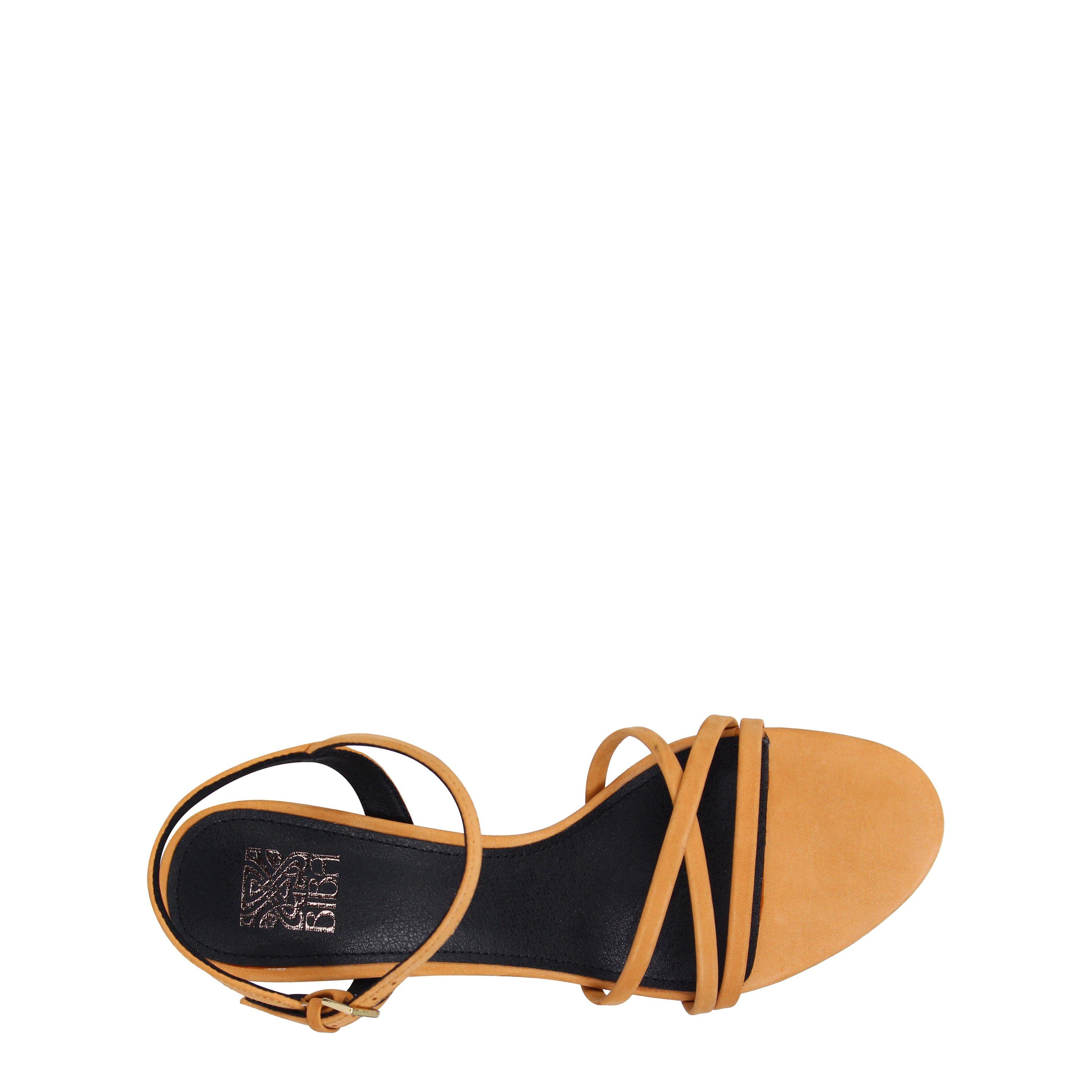 Tan Leather - Biba - Women's Gigi Heeled Sandals - 3