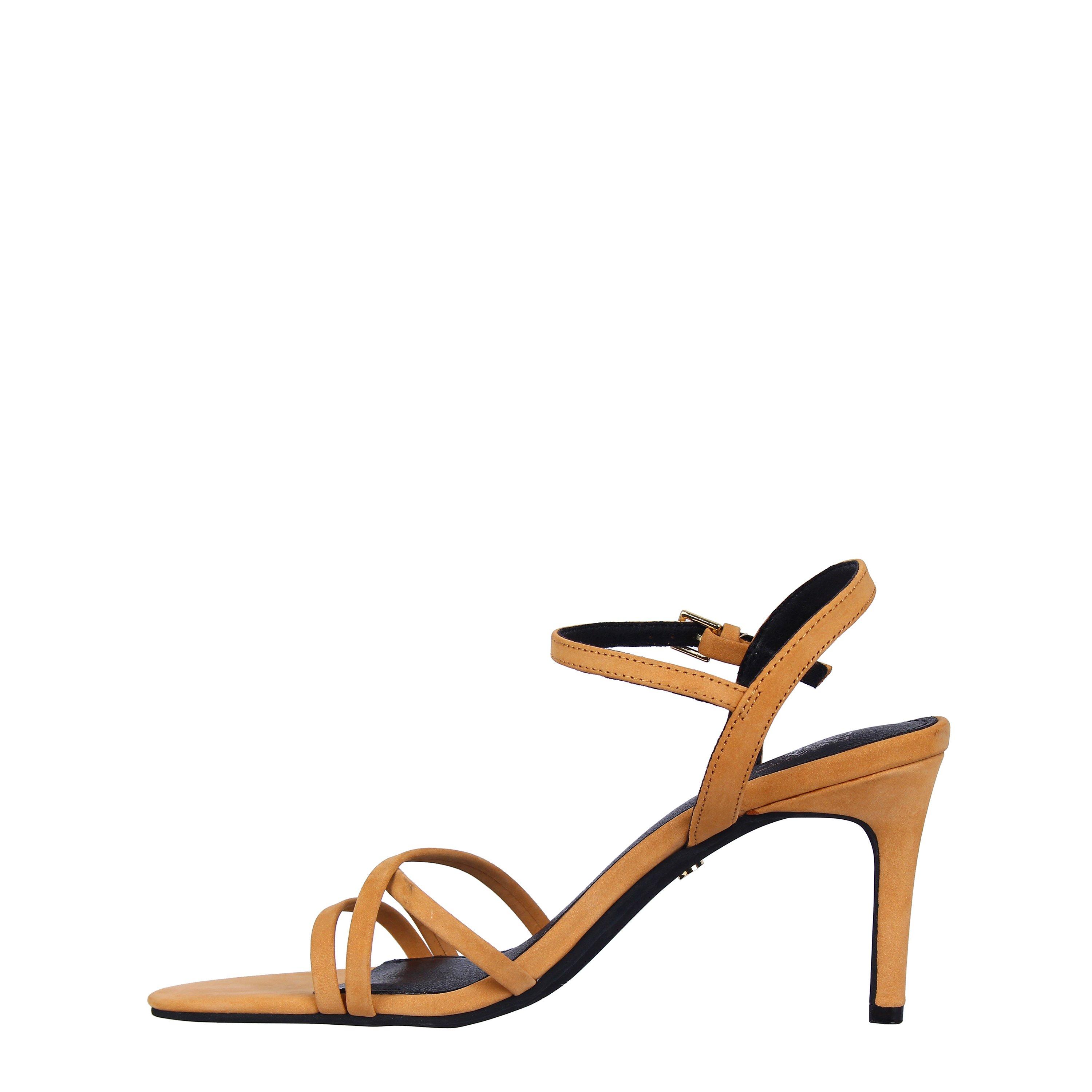 Tan Leather - Biba - Women's Gigi Heeled Sandals - 4