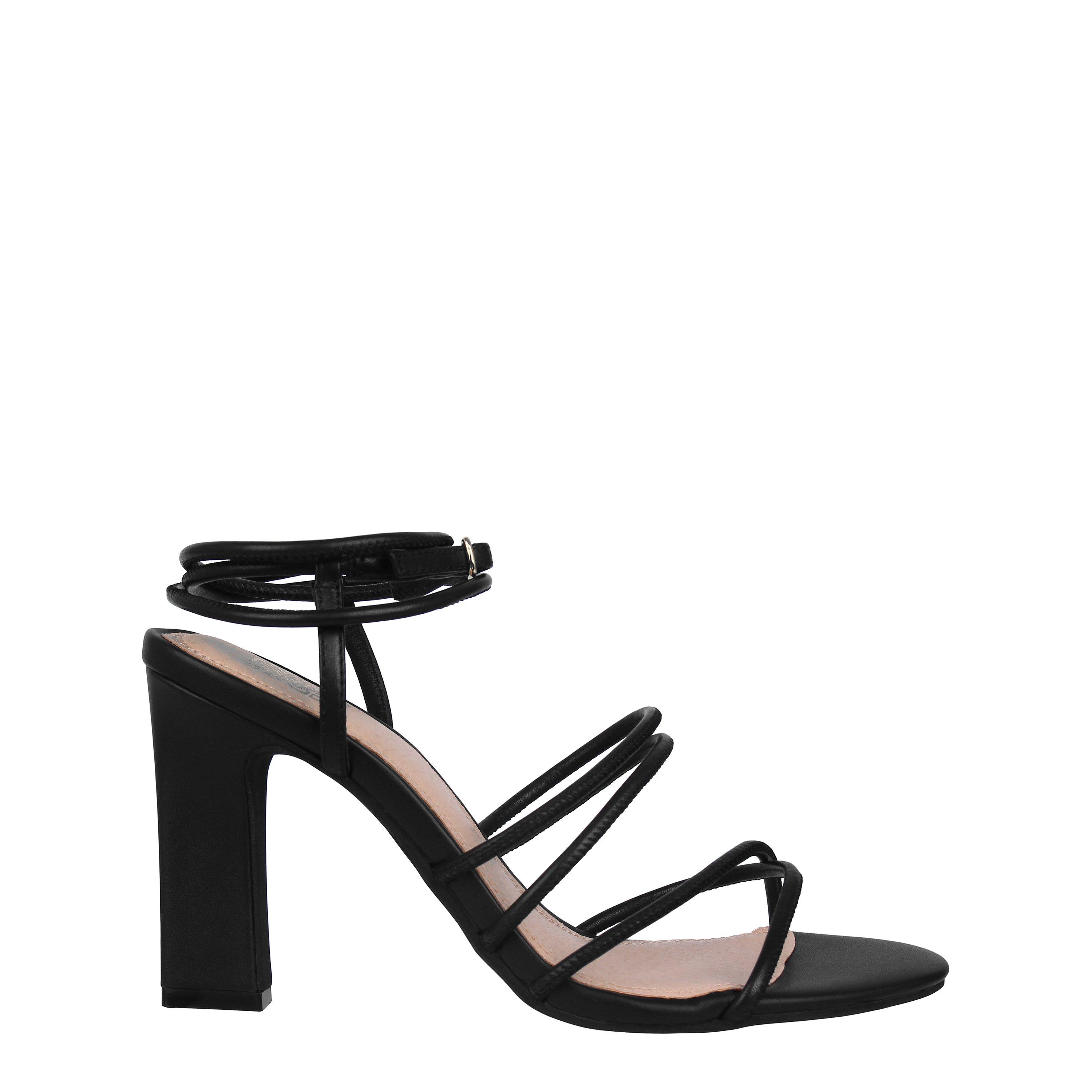 Sort Læder - Biba - Women's Selita Heeled Sandals - 1