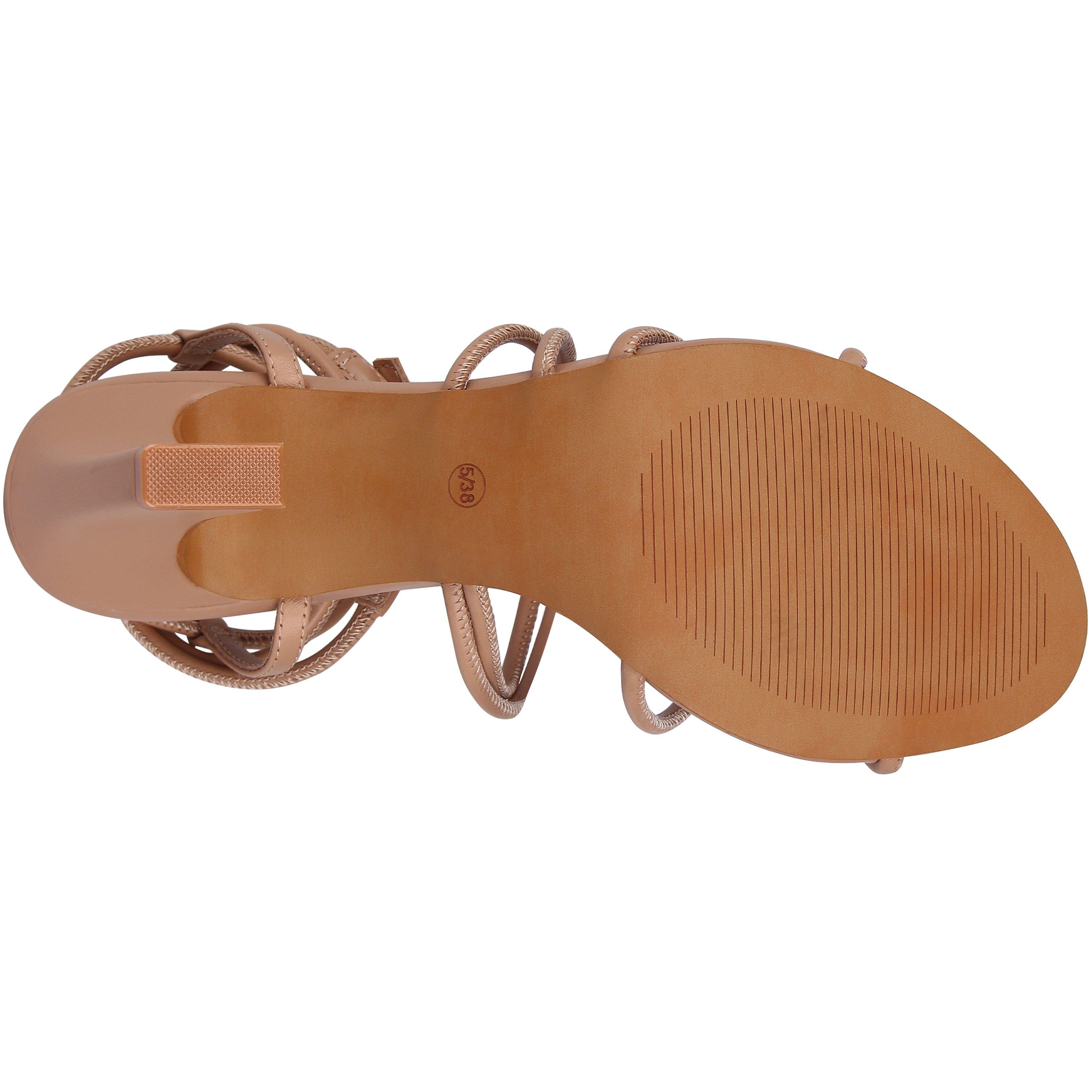 Nude Leather - Biba - Women's Selita Heeled Sandals - 2