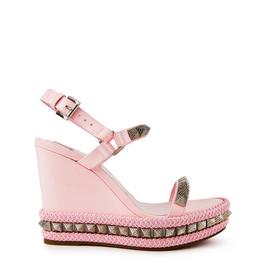 Christian Louboutin Women'S Pyraclou Leather Espadrilles, 110mm