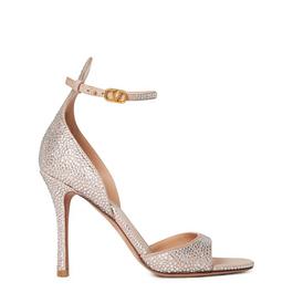 Valentino Garavani Tan Go Crystal 100 Mm Sandals