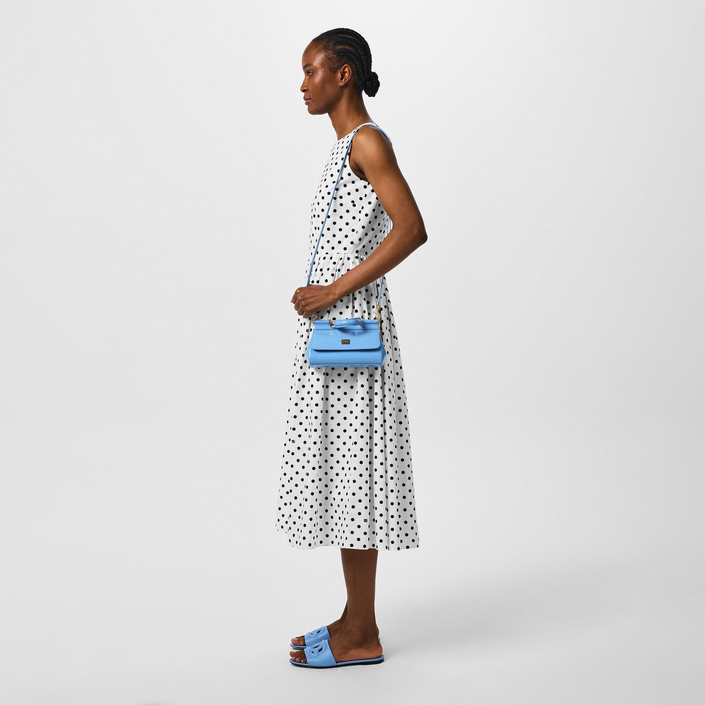 Carta Zucchero - Dolce and Gabbana - Women's Embossed Leather Bianca Sliders - 6