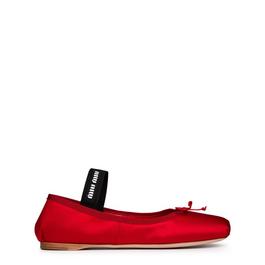 Miu Miu Bow Detail Ballet Pumps