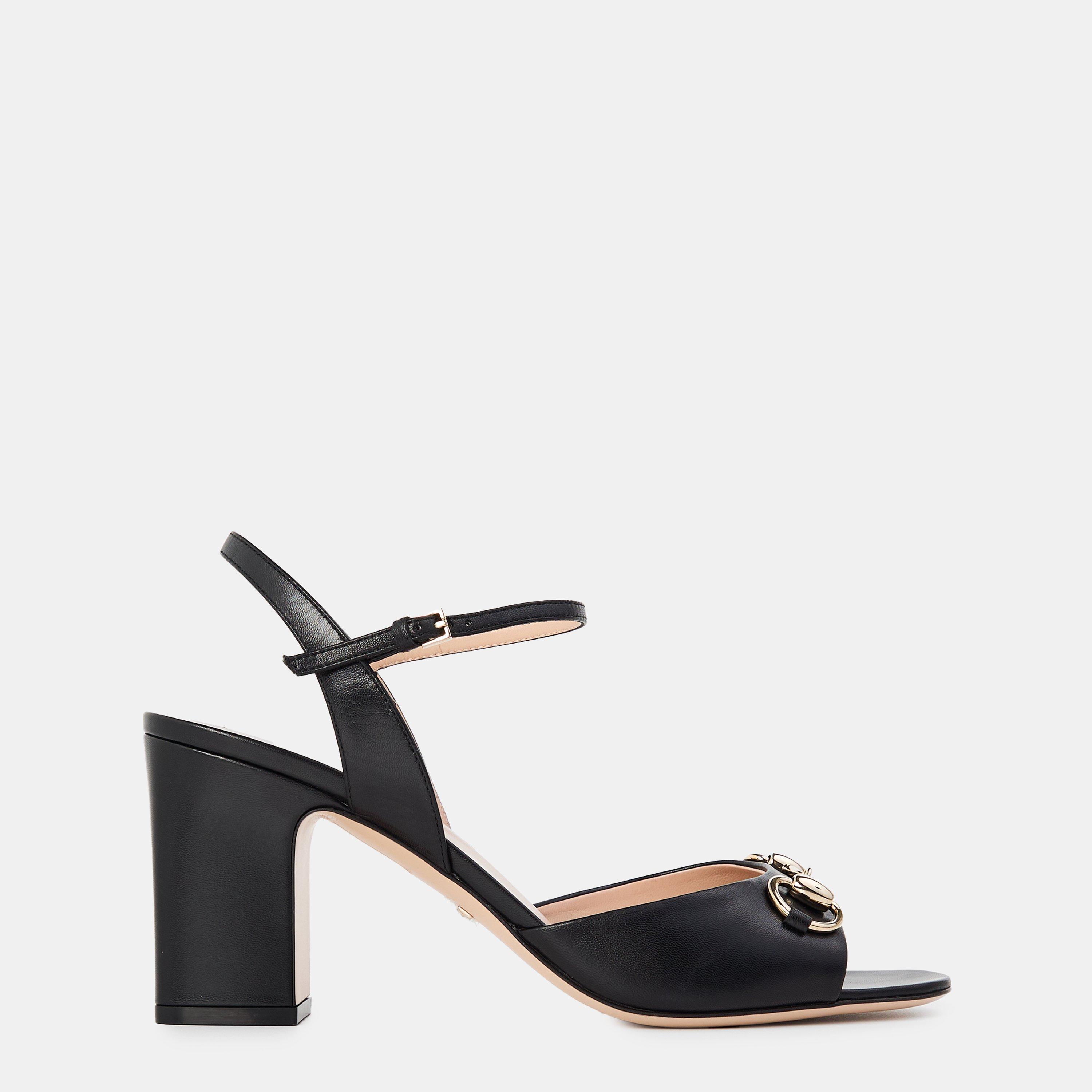 Gucci Horsebit Sandals - Black - Size 4 (37)