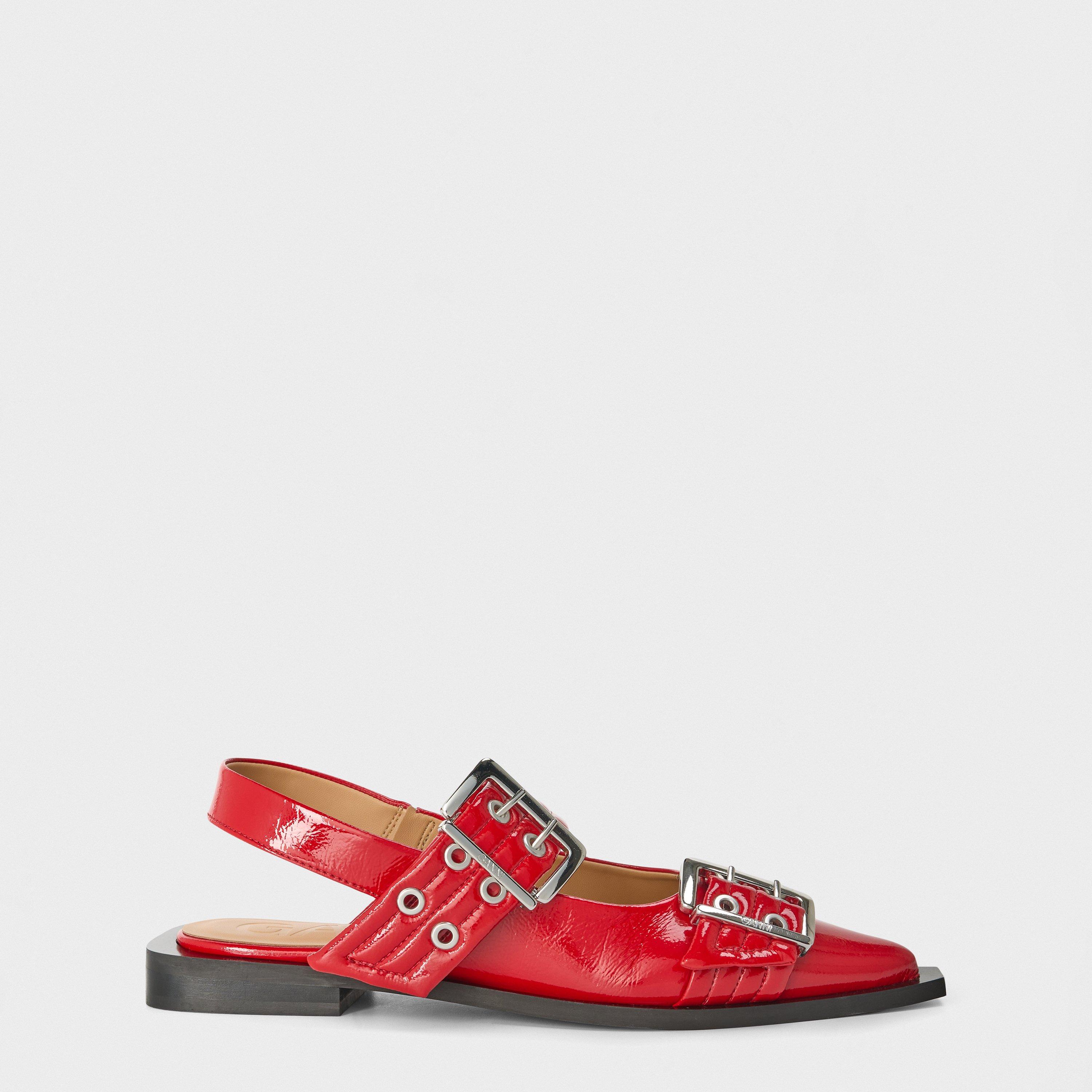 Ganni | Feminine Buckle Ballerinas | Ballet Pumps | Cruise