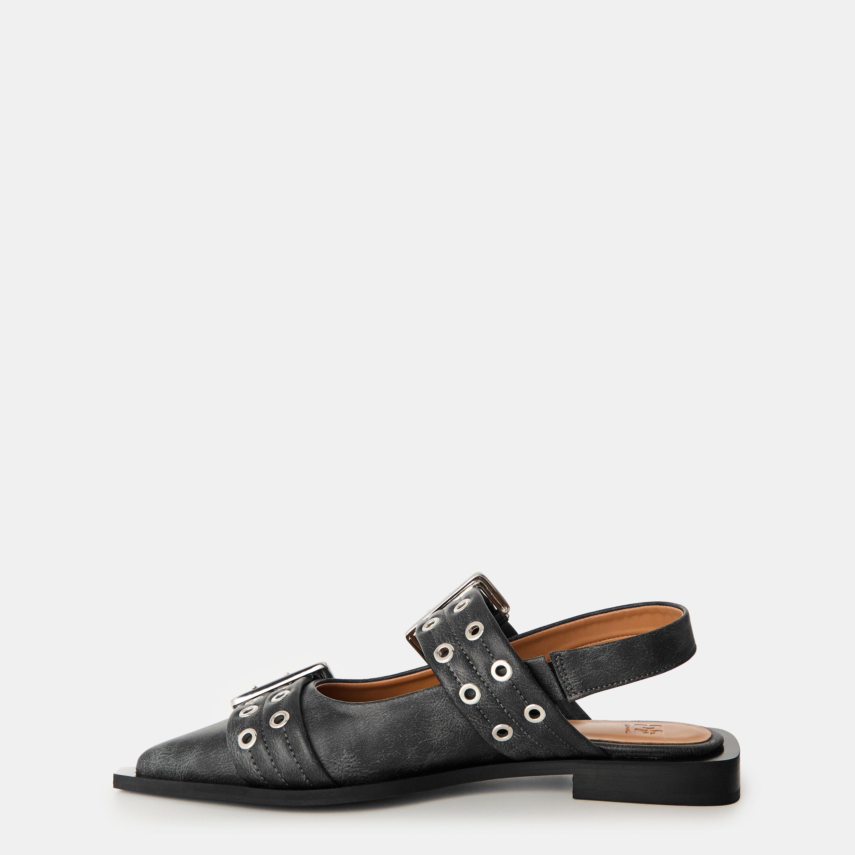 Ebony - Ganni - Feminine Buckle Ballerinas - 2
