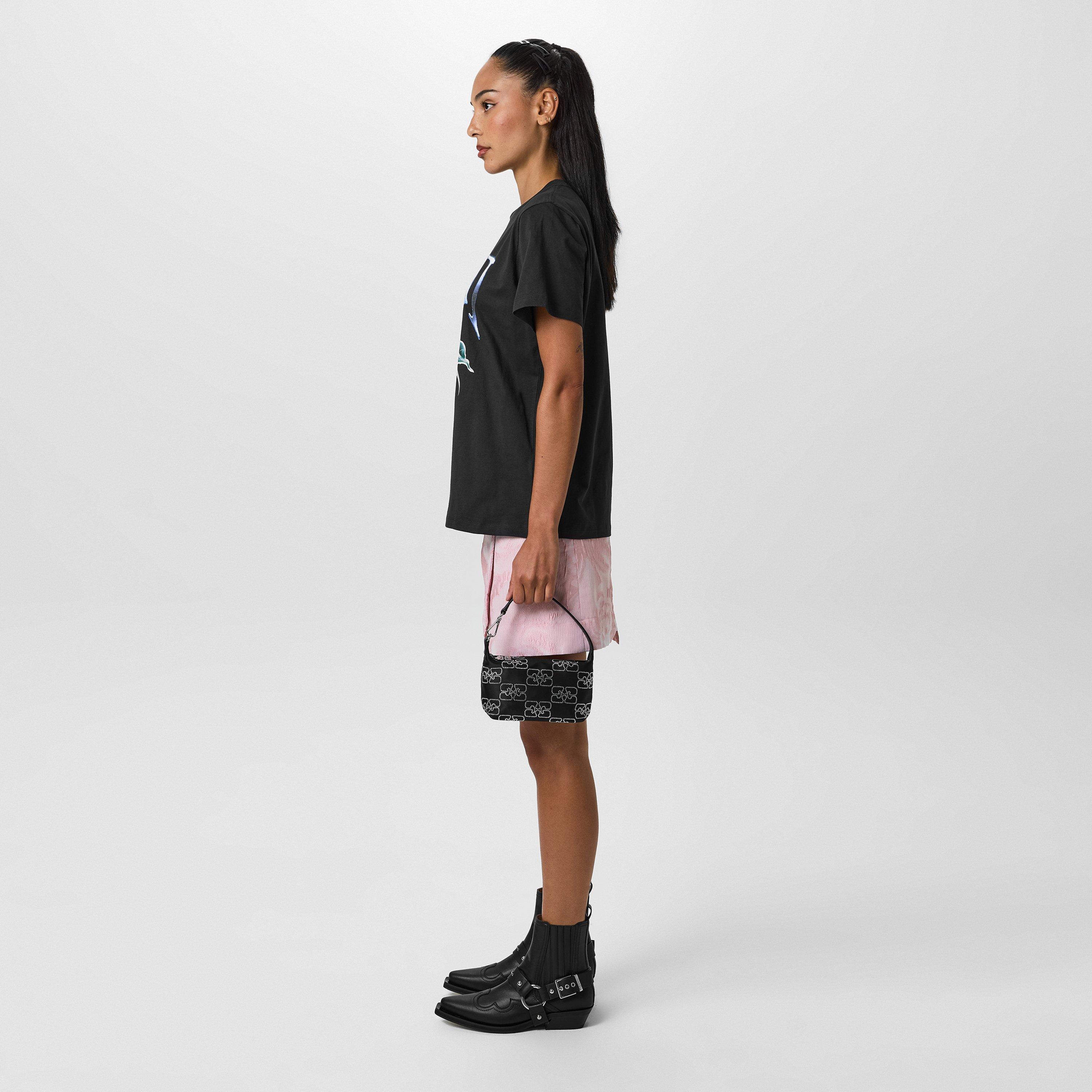 Black - Ganni - Women's Low-Cut Western Cowboy Boots - 6