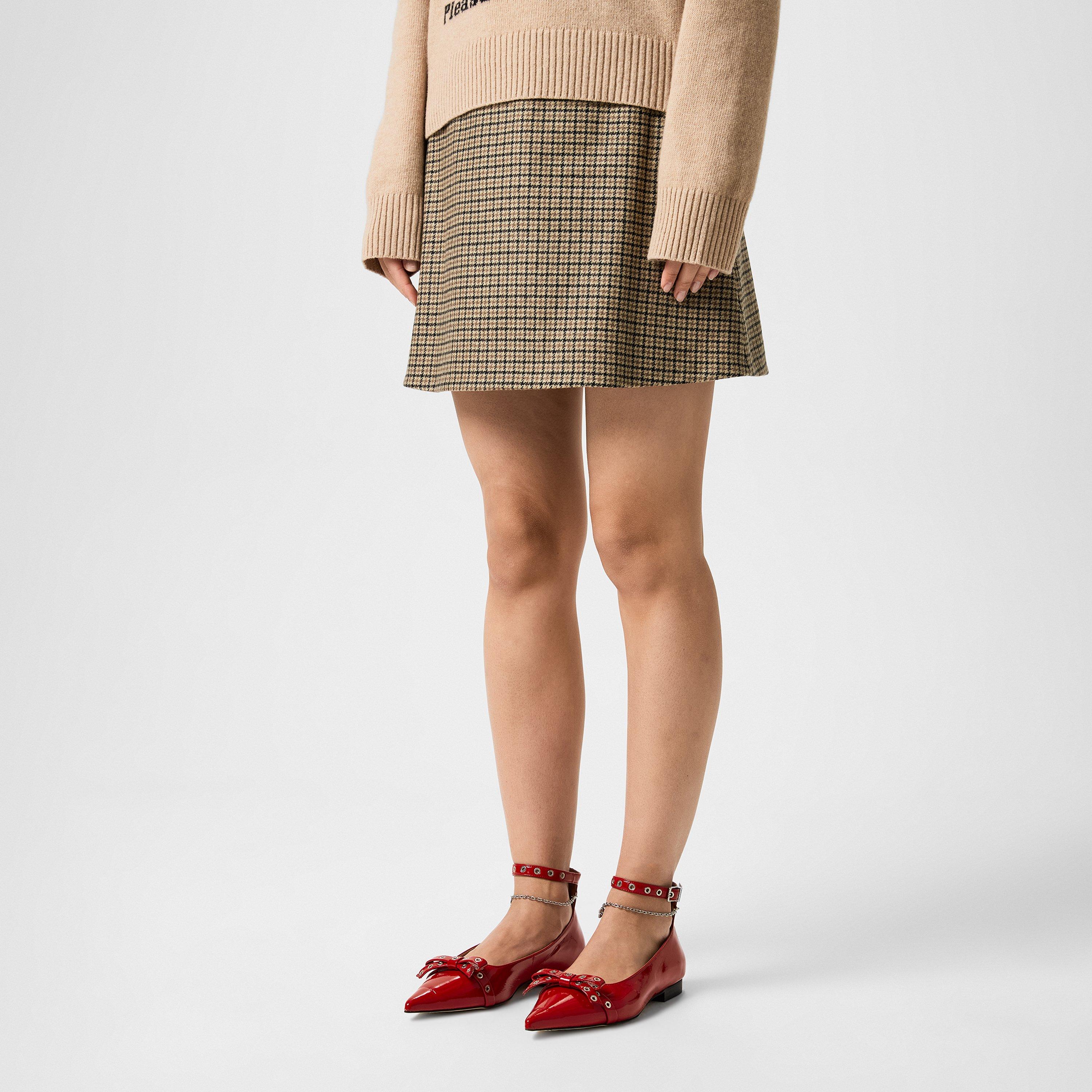 Racing Red - Ganni - Jewel Ballet Flats - 2