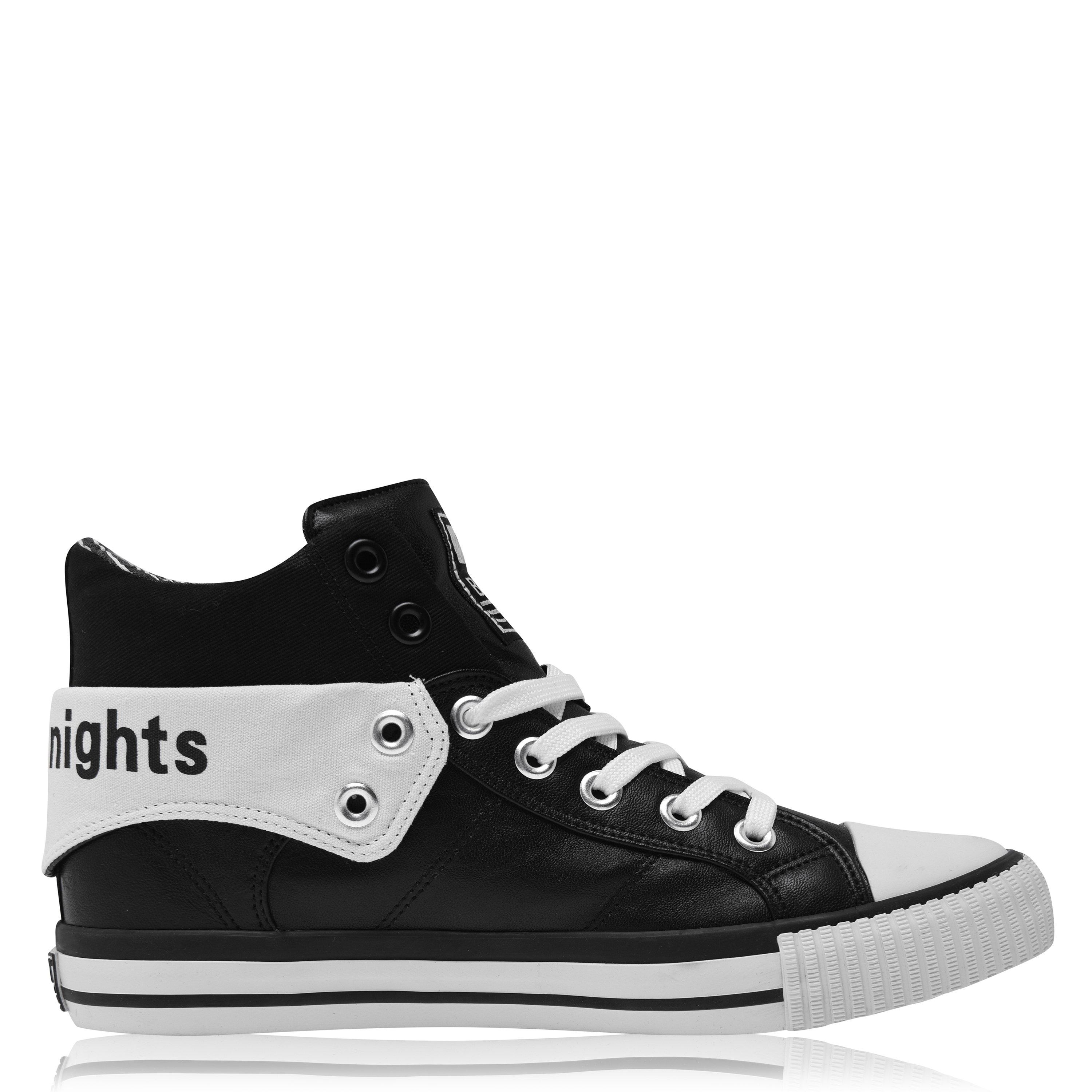 Black/White - British Knights - British Roco Fold PU Mens Shoes - 1