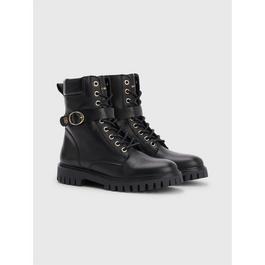 Tommy Hilfiger BUCKLE LACE UP BOOT